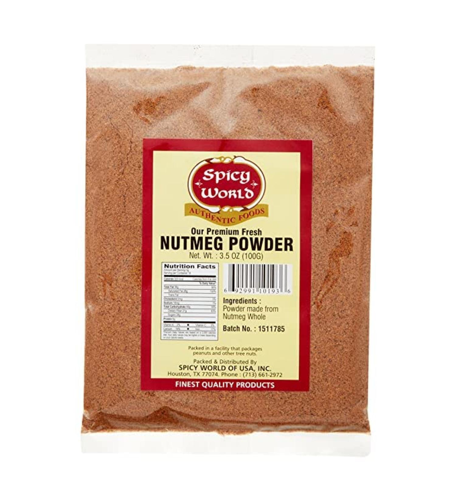 Spicy World Nutmeg Powder 3.5 Ounce 3.5 Ounce (Pack of 1)