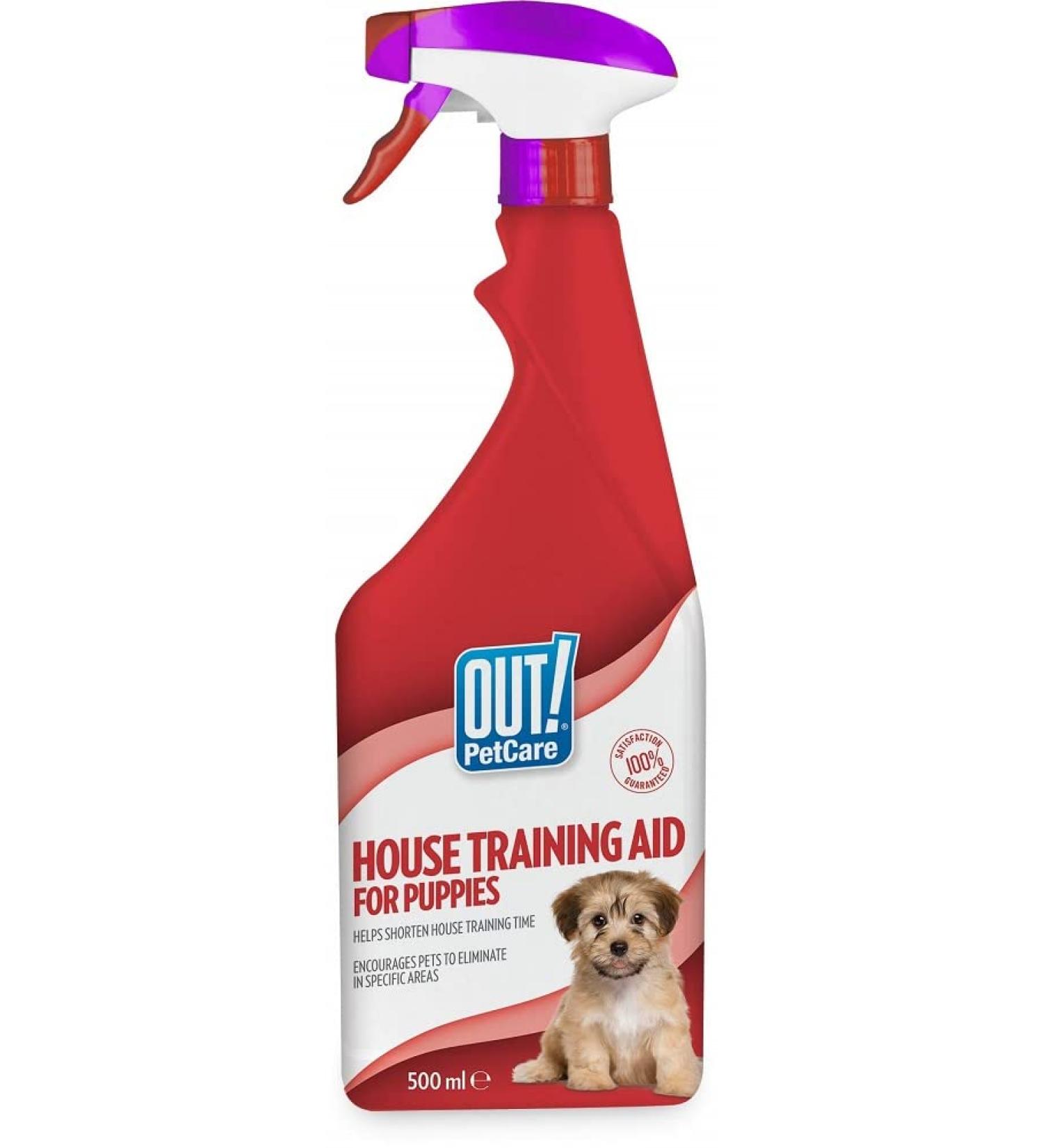 OUT! Indoor and Outdoor Dog and Puppy Training Spray | House-Training Aid| 500ml 500 ml (Pack of 1) - Buy Online on SooperMarket.com