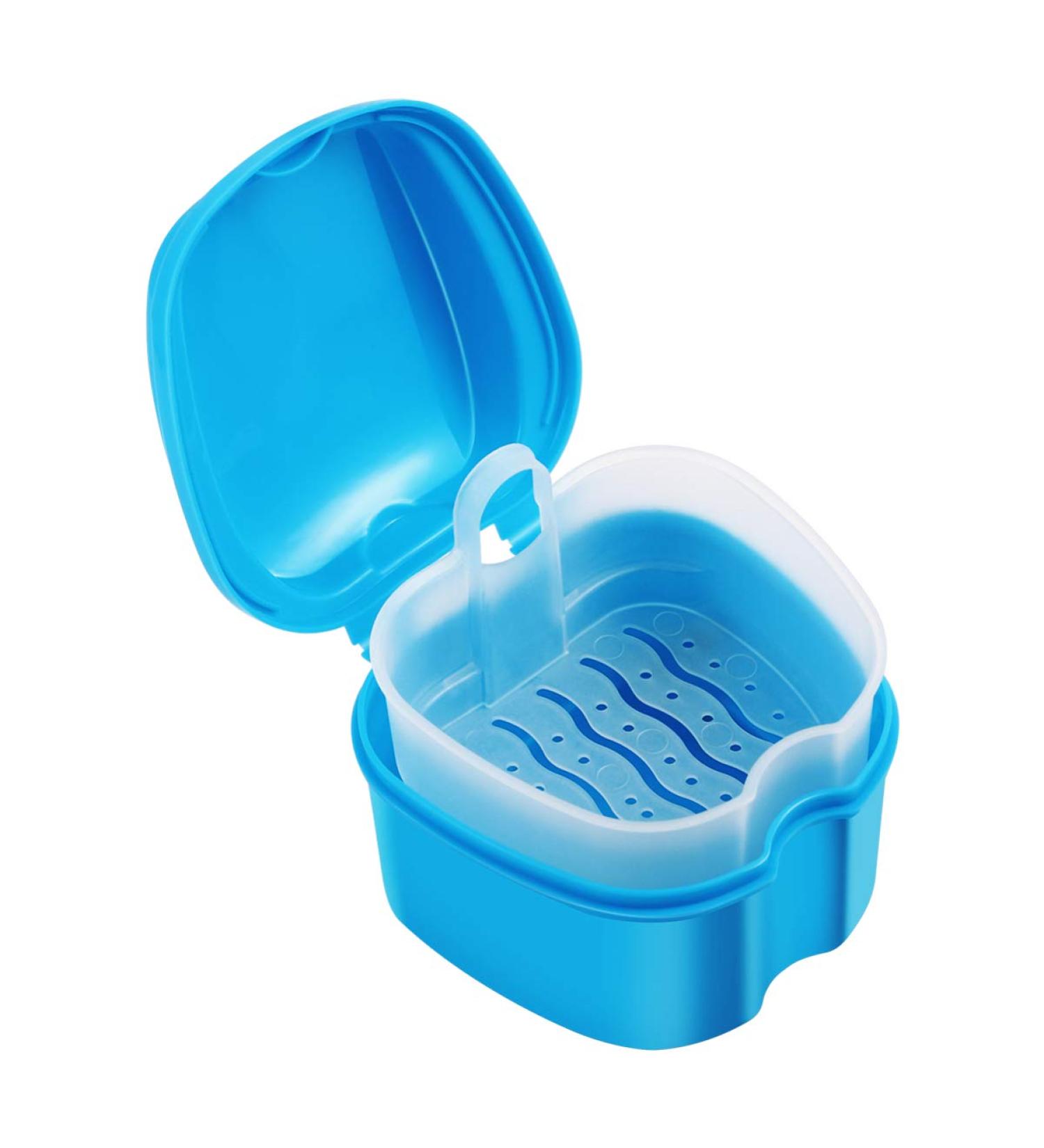 EXCEART Denture Box - Orthodontic Retainer & False Teeth Storage Case with Sieve | Durable & Convenient Fake Tooth Holder for International Shipping - Buy Online on SooperMarket.com
