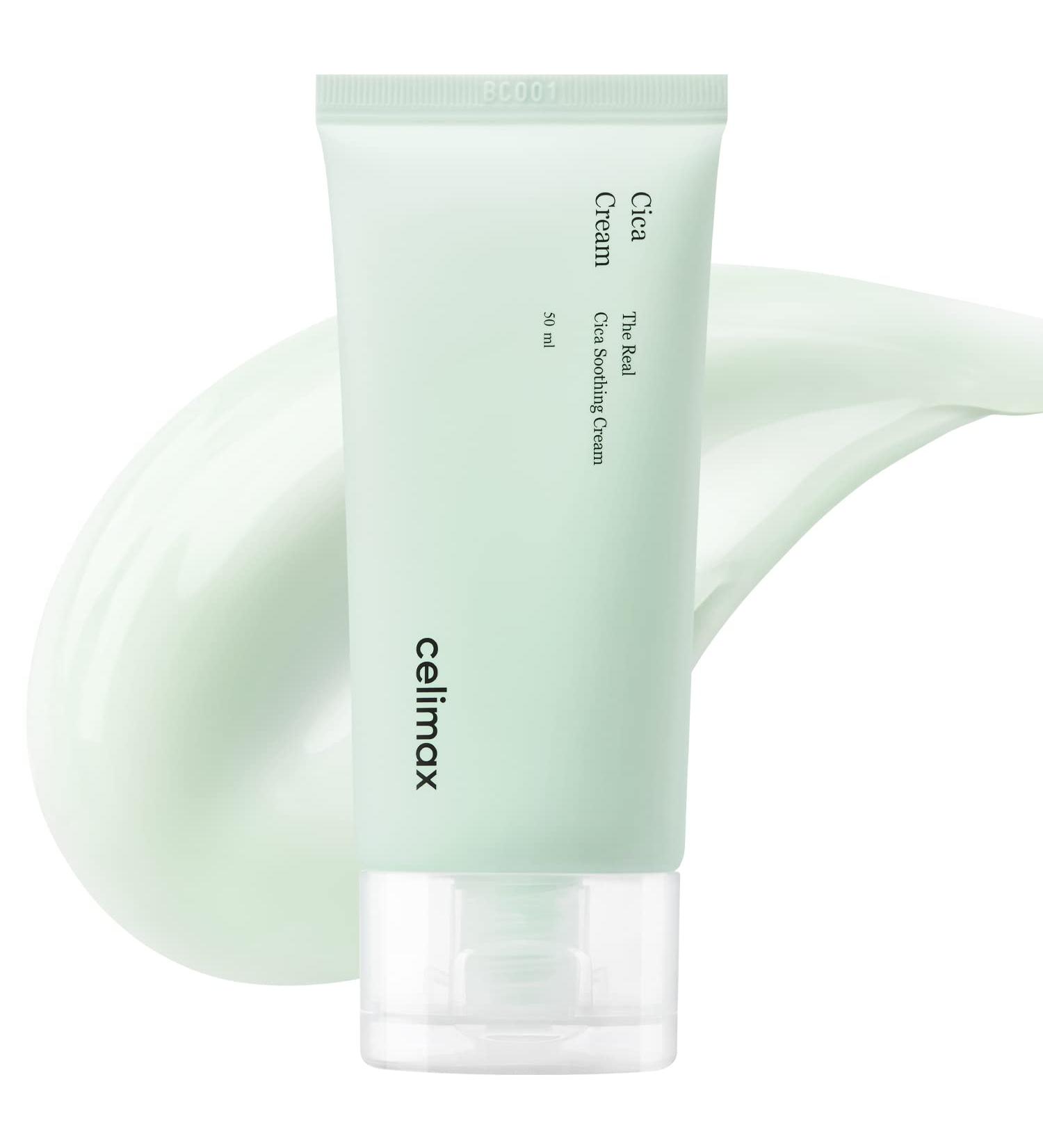 Celimax Real Cica Soothing Cream - 73% Fresh Cica Extract - Lightweight Hydrating Gel 50ml - Buy Online on SooperMarket.com