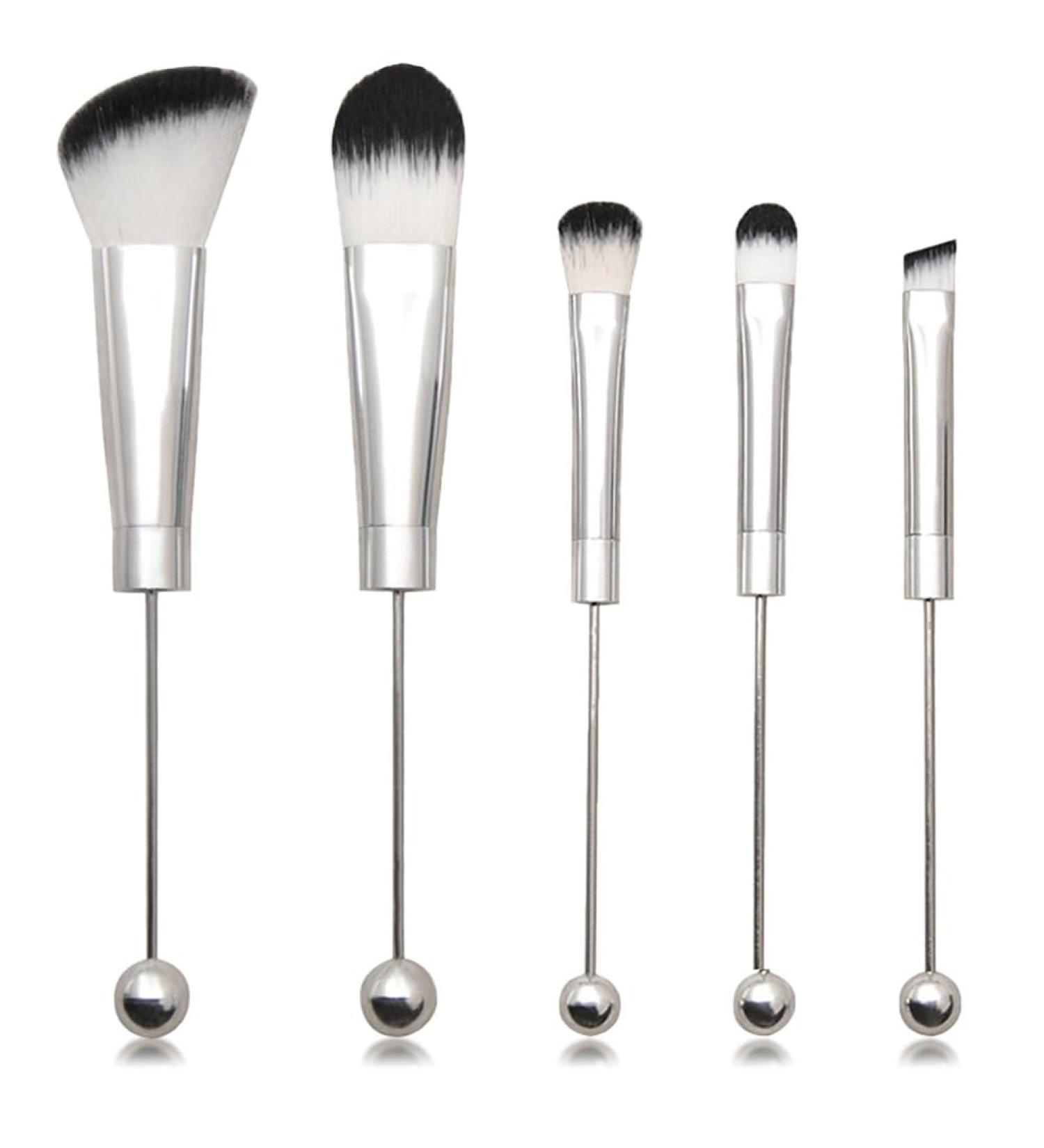 Ggnaxivs Beadable Makeup Brushes Silicone Beads DIY Makeup Cosmetic Brushes Beaded Brushes Kit for DIY - Buy Online on SooperMarket.com