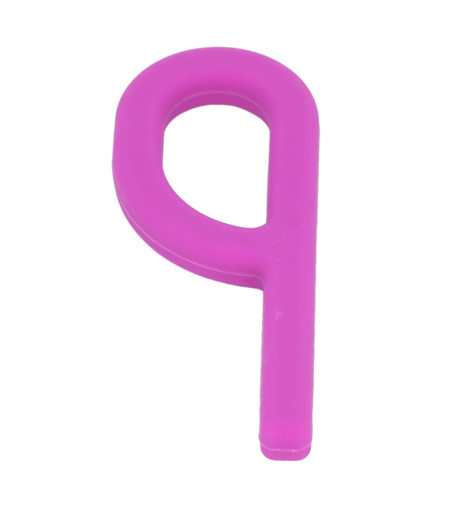 P-Shaped Silicone Sensory Cake Tool - Improve Chewing & Oral Muscle Rehabilitation - Purple Oral Motor Stimulation Toy for Children - Buy Online on SooperMarket.com