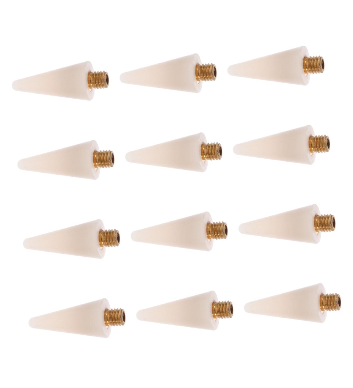 DOITOOL 12pcs Point Drilling Pen Wax Head Wax Replacement Tips Rhinestone Kit for Teeth Jewlery Wax Picker Small Mirrors for Crafts Transparent Glasses Case Jewelry White Nail Dot Pen - Buy Online on SooperMarket.com