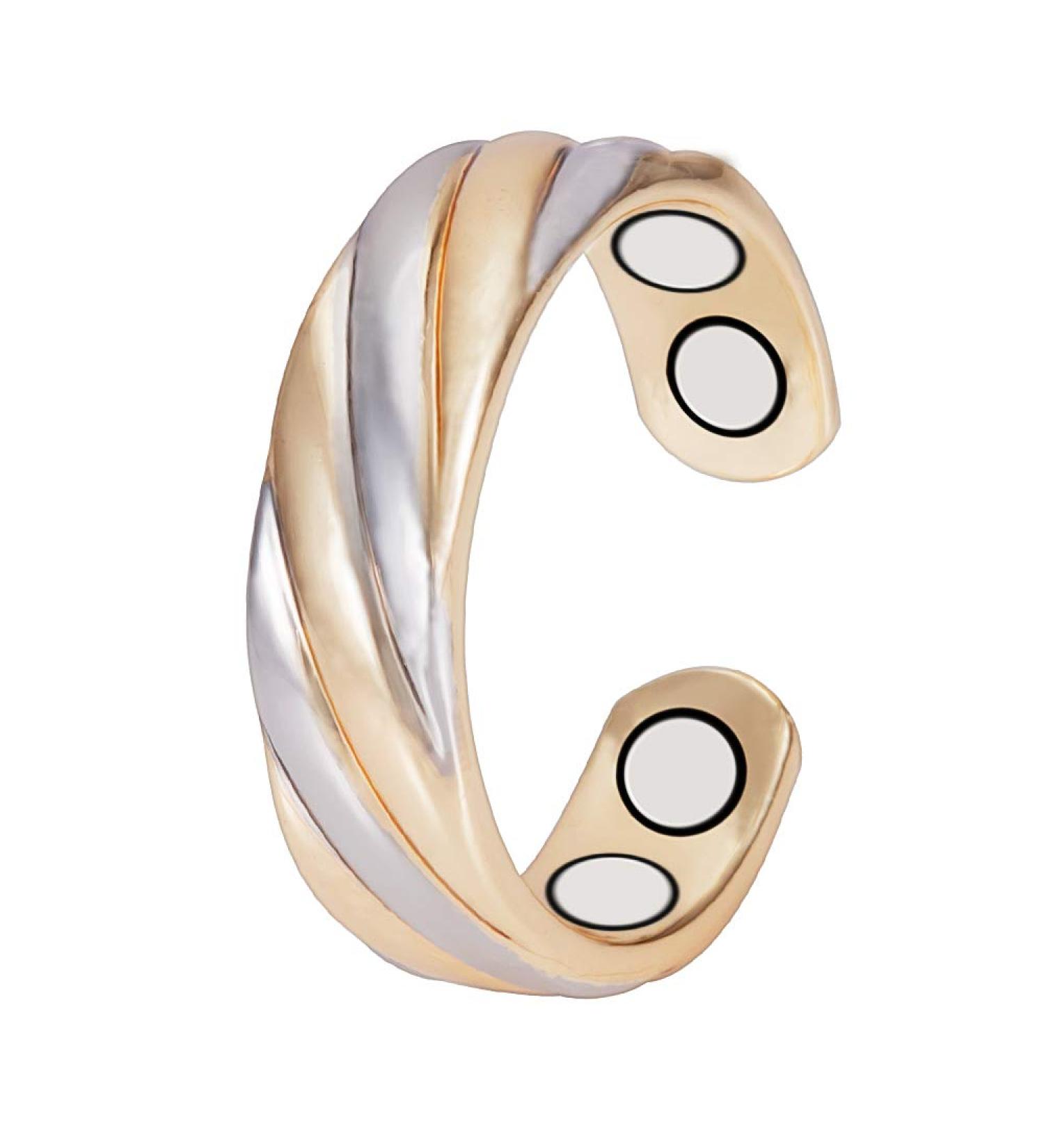 EnerMagiX Magnetic Copper Rings for Women & Men Ultra Strength Magnets 99.99% Solid Pure Copper Adjustable (0949) - Buy Online on SooperMarket.com