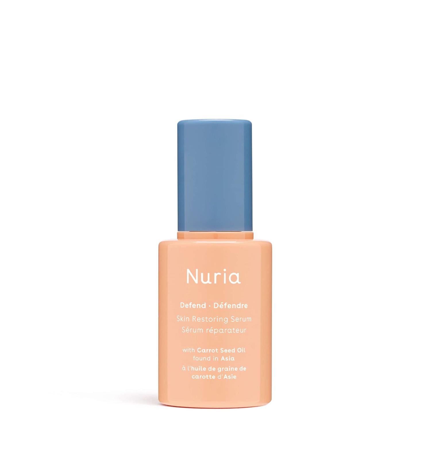 Buy Nuria Defend Skin Restoring Serum - Antioxidant for All Skin Types with Carrot Seed Oil & Rooibos Tea | 25mL - Buy Online on SooperMarket.com