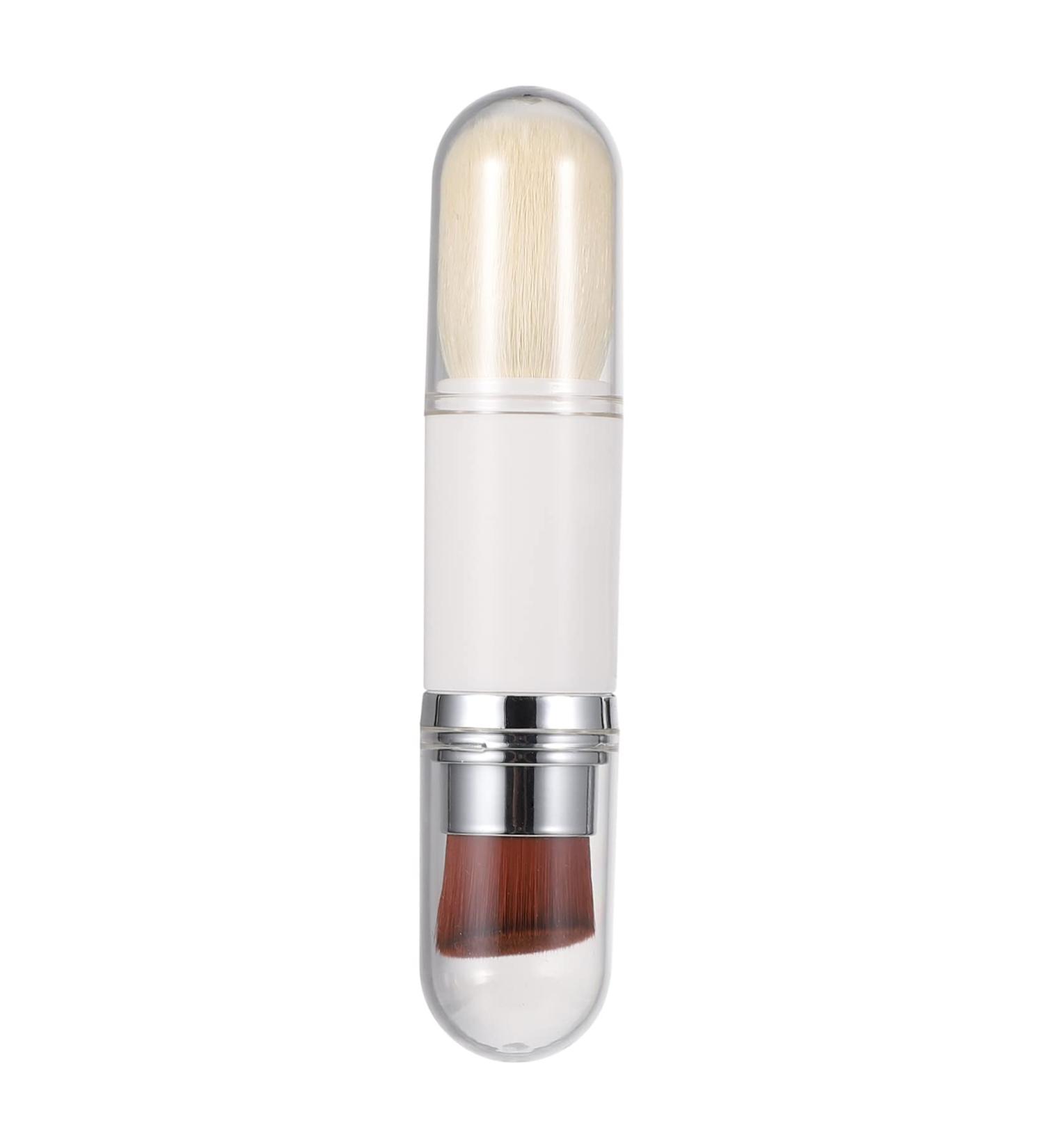 Telescopic Makeup Brush - Double-Head Fluffy Blush & Foundation Brush | International Shipping Available - Buy Online on SooperMarket.com