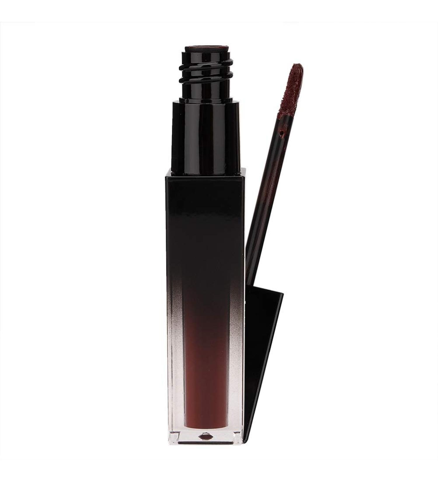 Long Lasting Dark Brown Lip Gloss & Lip Liner - Moisturizing Matte Liquid Lipstick 5.7ml | Shop Internationally - Buy Online on SooperMarket.com