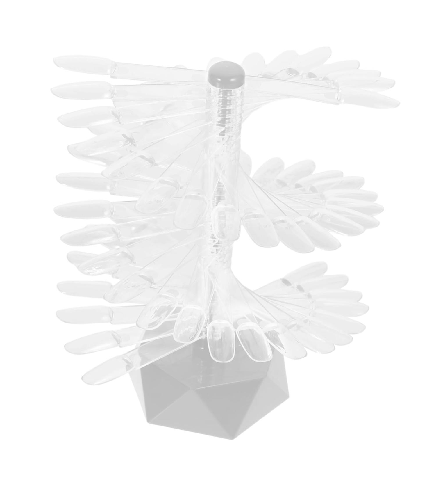 ABOOFAN Nail Tips Display Stand Nail Practice Display Stand Manicure Nail Display Stand Nail Practice Stand Nail Art Stands Nail Art Practice Stand Nail Art Supply Acrylic Sample Spiral 6.2x6.2cm Grey - Buy Online on SooperMarket.com