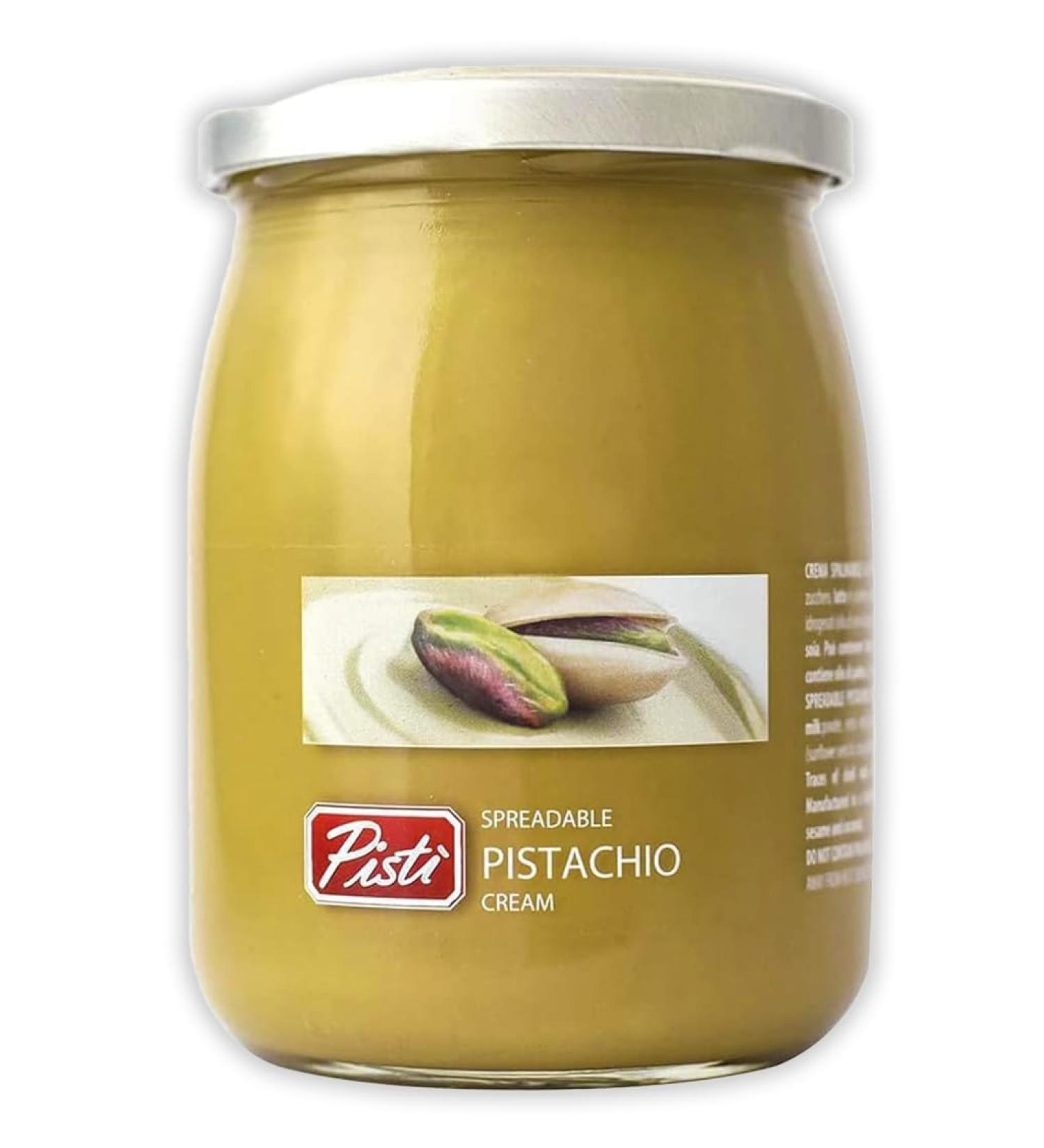 Pisti Spreadable Pistachio Cream 600g | Irresistible Luxurious Pistachio Goodness | Creamy Indulgence for Desserts Snacks & More | Made in Italy | Alpine Heights - Buy Online on SooperMarket.com