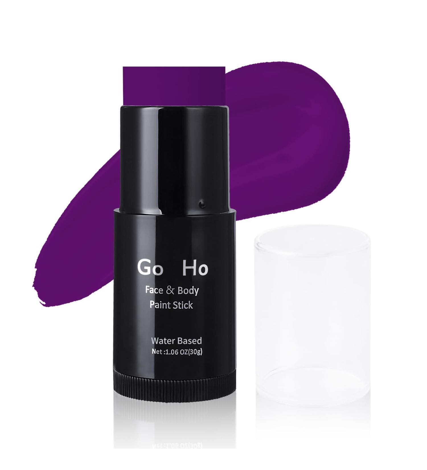 Go Ho Purple Face Paint Stick 1.06 Oz - Washable Non-Toxic Body Paint for Adults & Kids - Full-Coverage Makeup for Theater, Halloween, SFX & Cosplay - Buy Online on SooperMarket.com