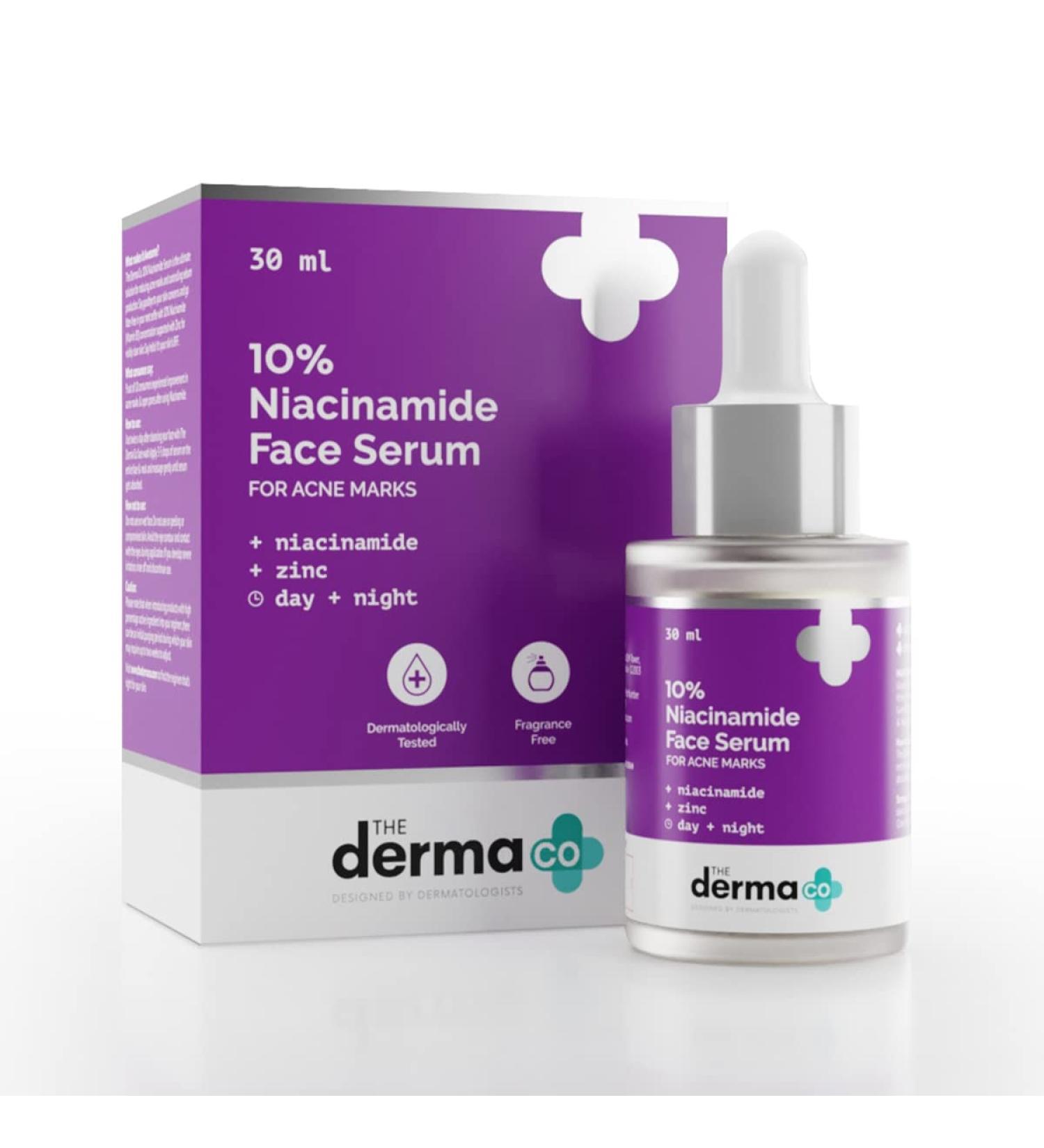 10% Niacinamide Face Serum for Acne Marks | Reduces Spots Scars & Breakouts | Oil Control & Repair | 1.01 Fl Oz - Buy Online on SooperMarket.com
