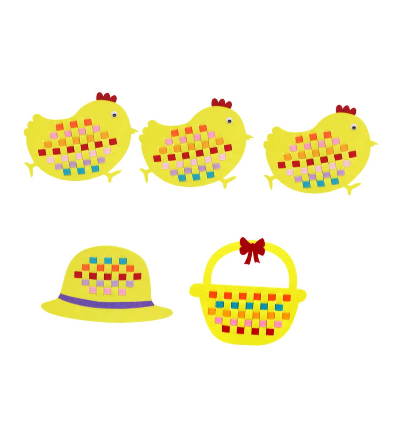 Amosfun 5pcs Chicken Shaped Tobots Toys for Easter Party - Educational Baby Toy Gift - Buy Online on SooperMarket.com