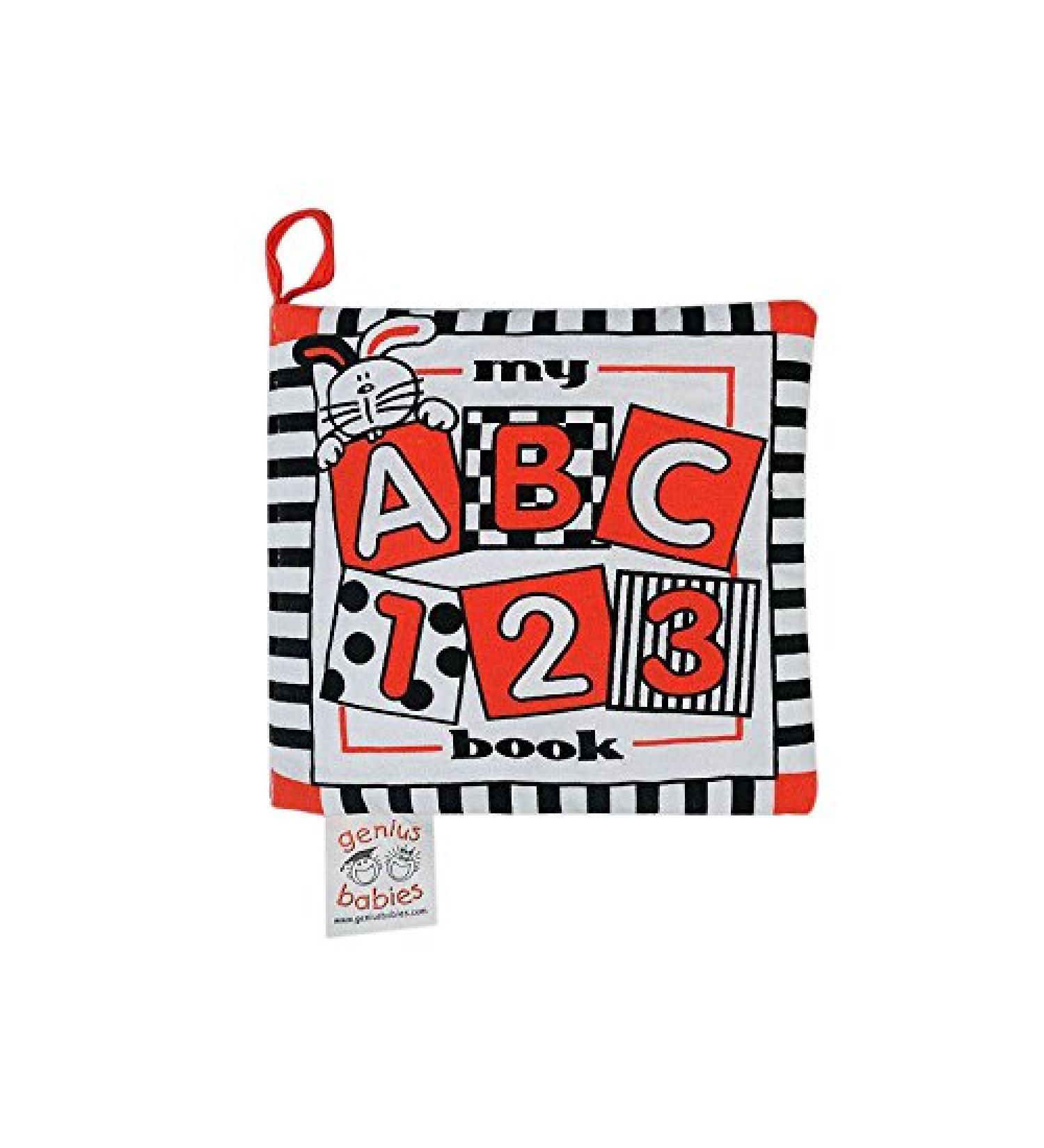 My First ABC Cloth Book for Infants - High Contrast Black, White, and Red Colors - Buy Online on SooperMarket.com