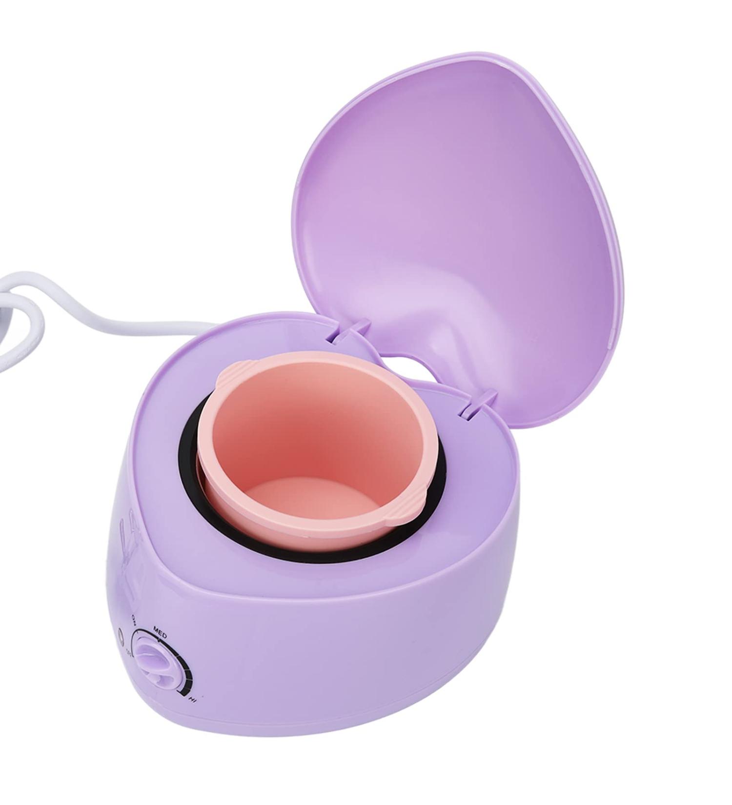 Mini Heart-Shaped Wax Warmer | Easy-to-Clean Silicone Pot | Ideal for Beauty Salons | International Shipping Available - Buy Online on SooperMarket.com
