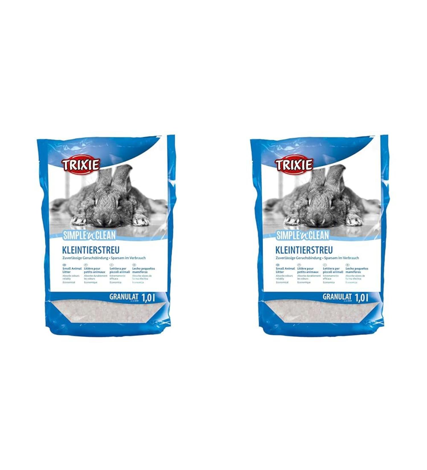 Trixie Simple-n-Clean Silicate Small Animal Litter - 1 Litre (400g Pack of 2) | Order Internationally - Buy Online on SooperMarket.com