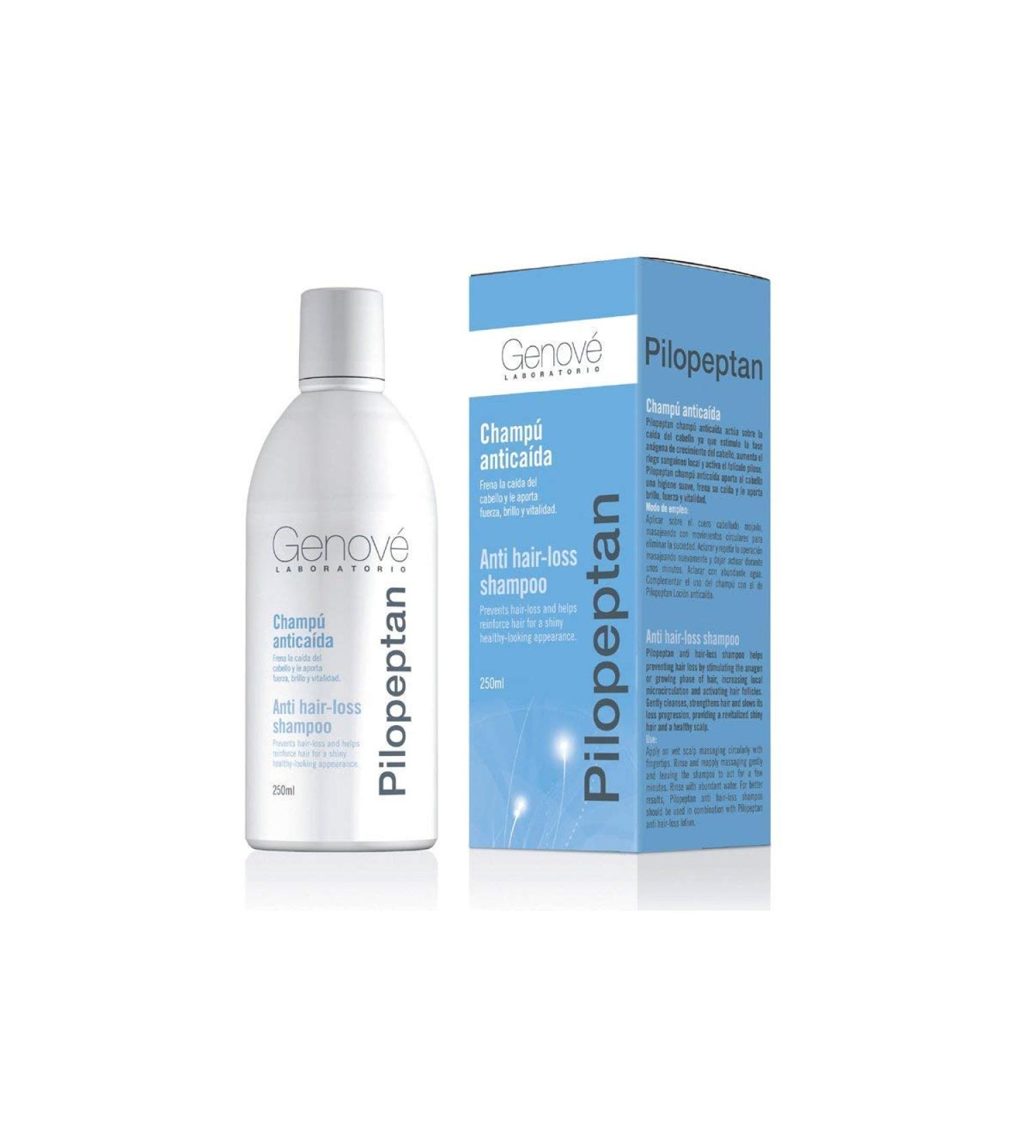 Genov Pilopeptan Shampoo 250ml - Hair Loss Treatment, Strengthening & Brightening - Promotes Healthy Hair Growth - Buy Online on SooperMarket.com