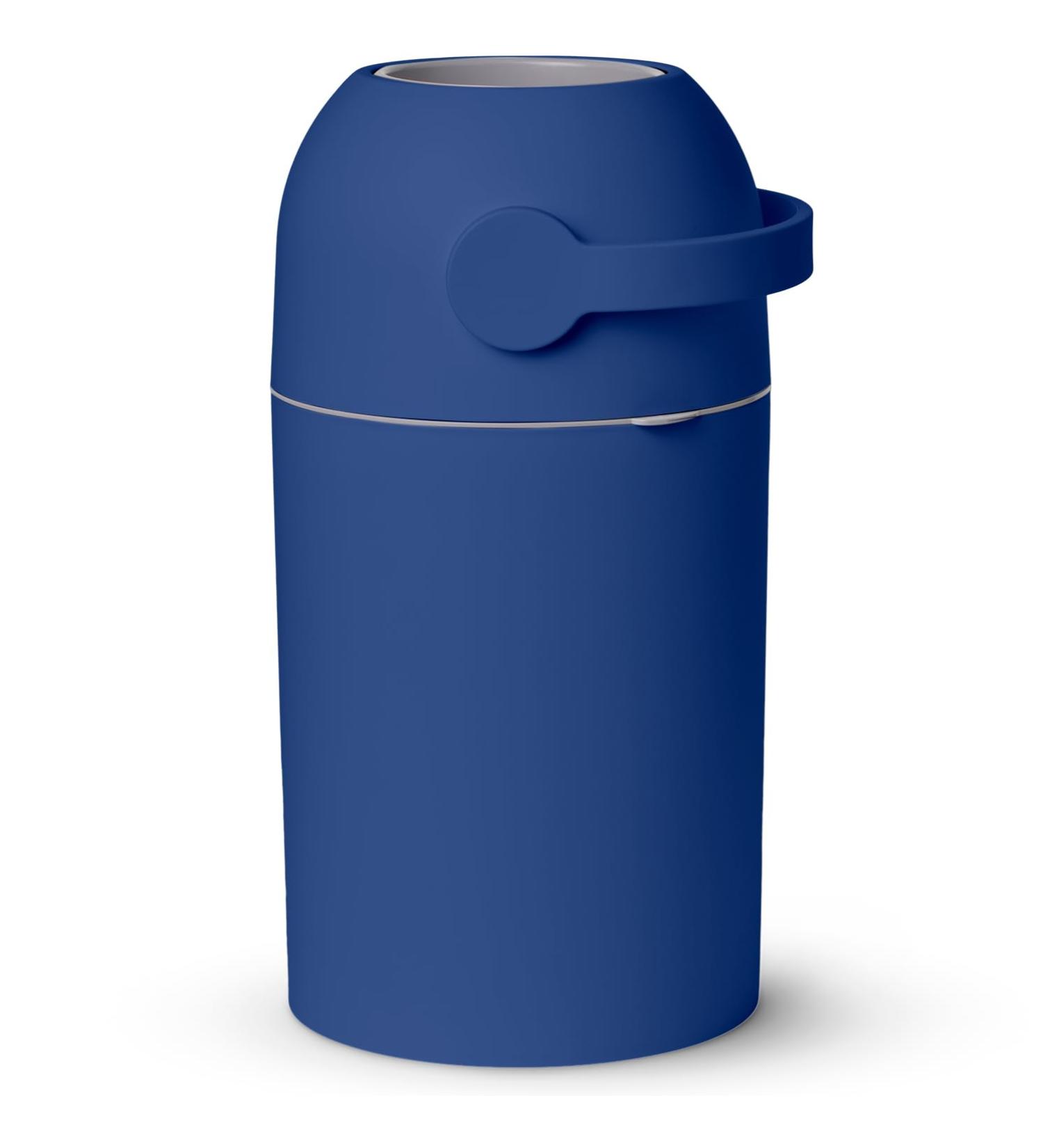 Baby Diaper Pail Patented Odor-Stop System Use Any Garbage Bag One Hand Free Lever Roll of Bag incld. (Cobalt Blue) - Buy Online on SooperMarket.com