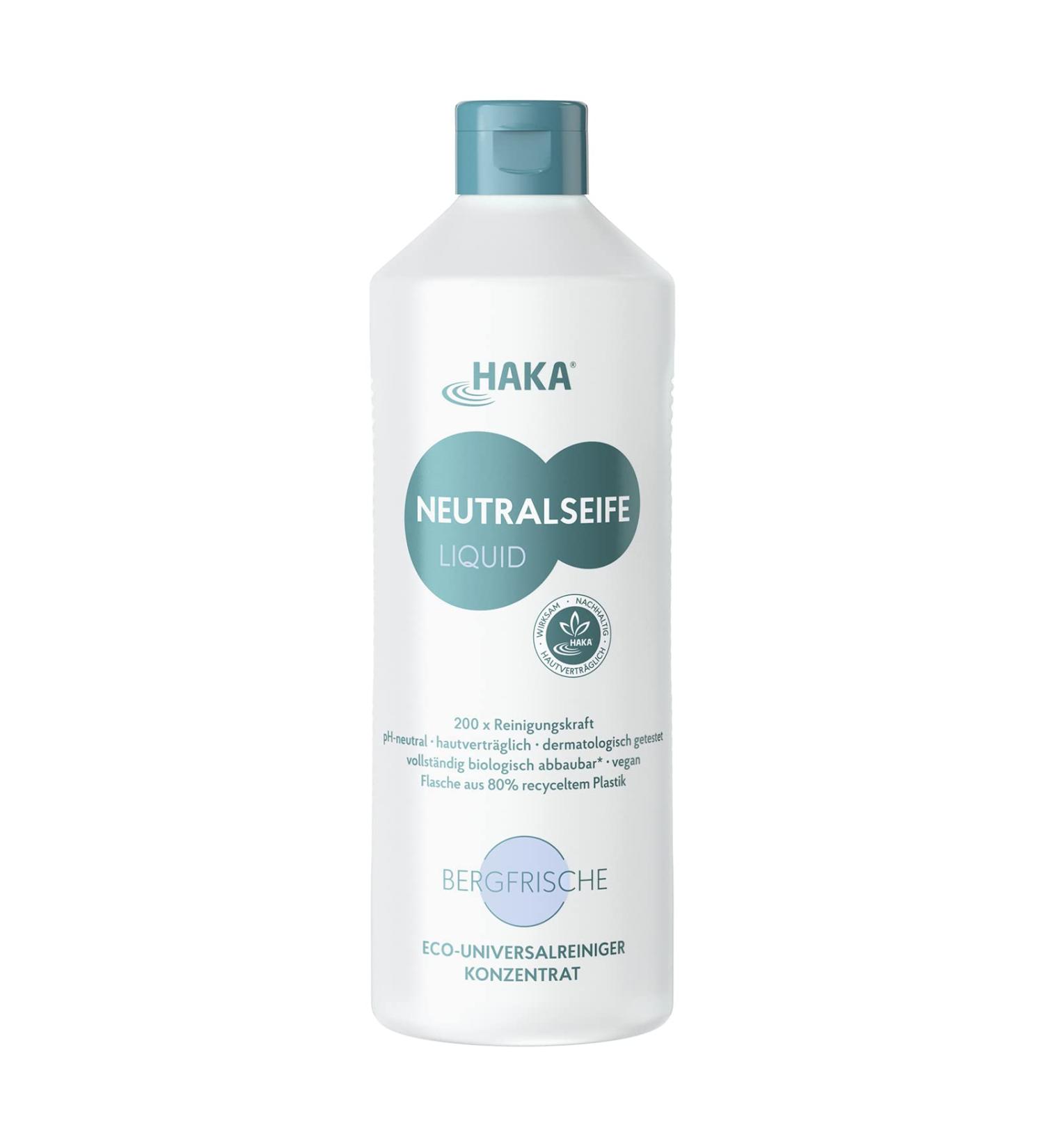 HAKA Neutral Soap Liquid Bergfrische - 200 Applications pH-Neutral All-Purpose Cleaner Long-Lasting 1L (1 Pack) - Eco-Friendly International Shipping - Buy Online on SooperMarket.com
