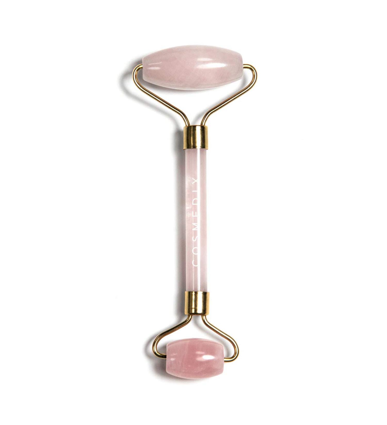 COSMEDIX Rose Quartz Face Roller for Wrinkles & Lifting - Eye & Ice Roller - Puffiness Relief - Instant Face Lift & Skin Care Tool - Buy Online on SooperMarket.com