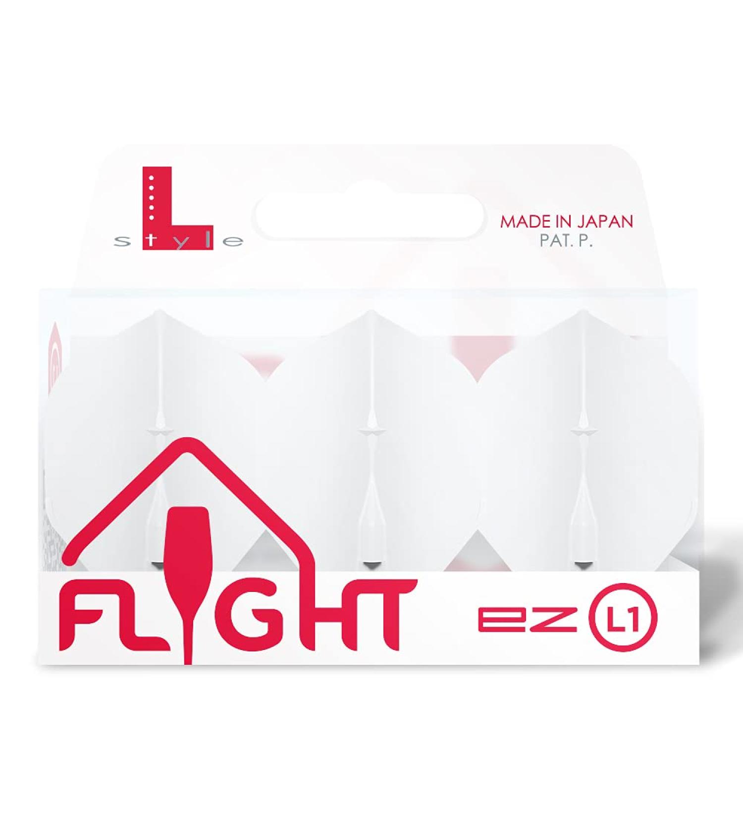 LSTYLE Dart Flights - L1 PRO/KAMI/EZ Standard Shape (Ez White) for Soft Tip and Steel Tip Darts - Buy Online on SooperMarket.com