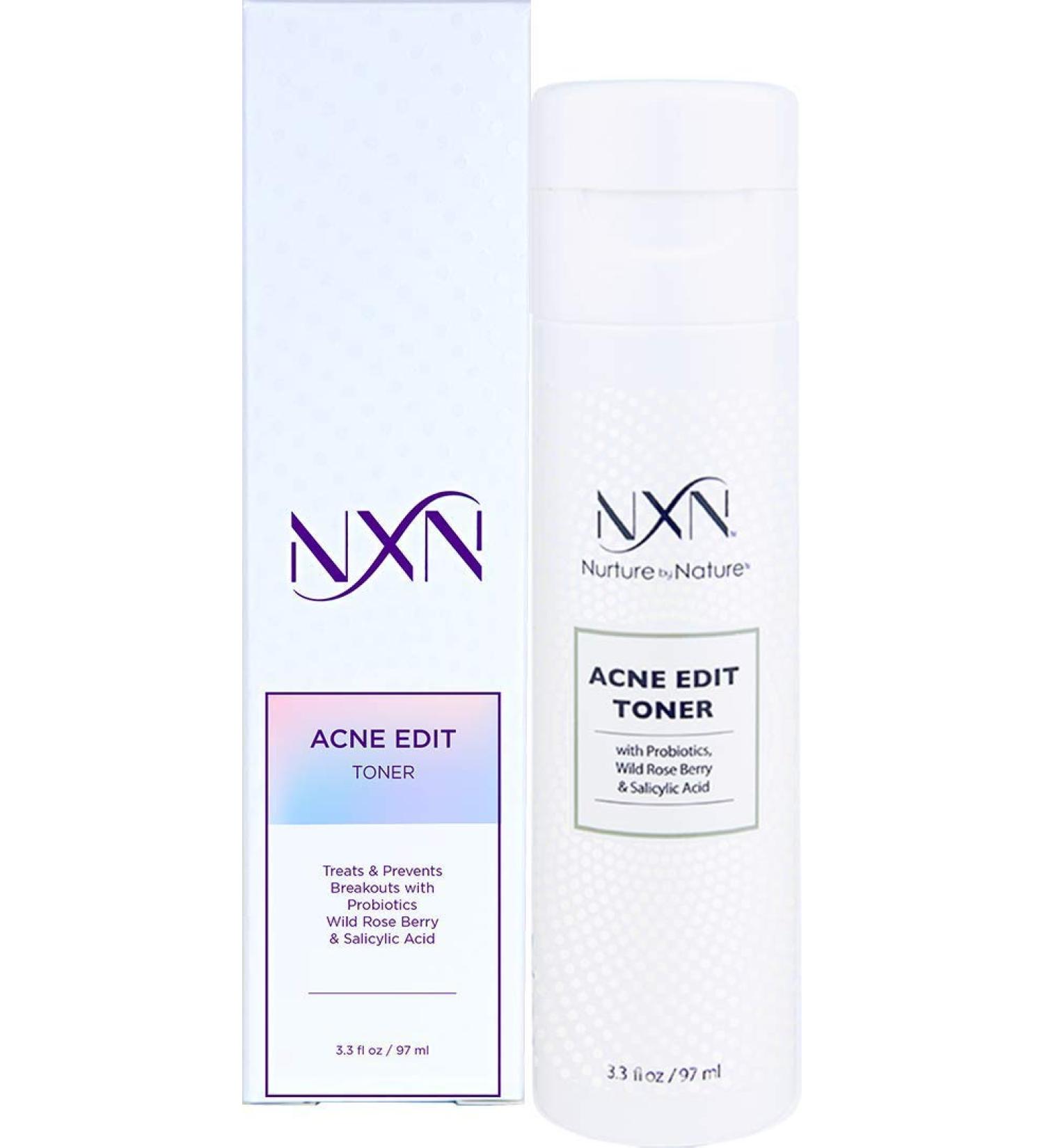 NxN Acne Facial Toner with Salicylic Acid, Witch Hazel & Probiotics | Alcohol-Free Treatment for All Skin Types - Buy Online on SooperMarket.com