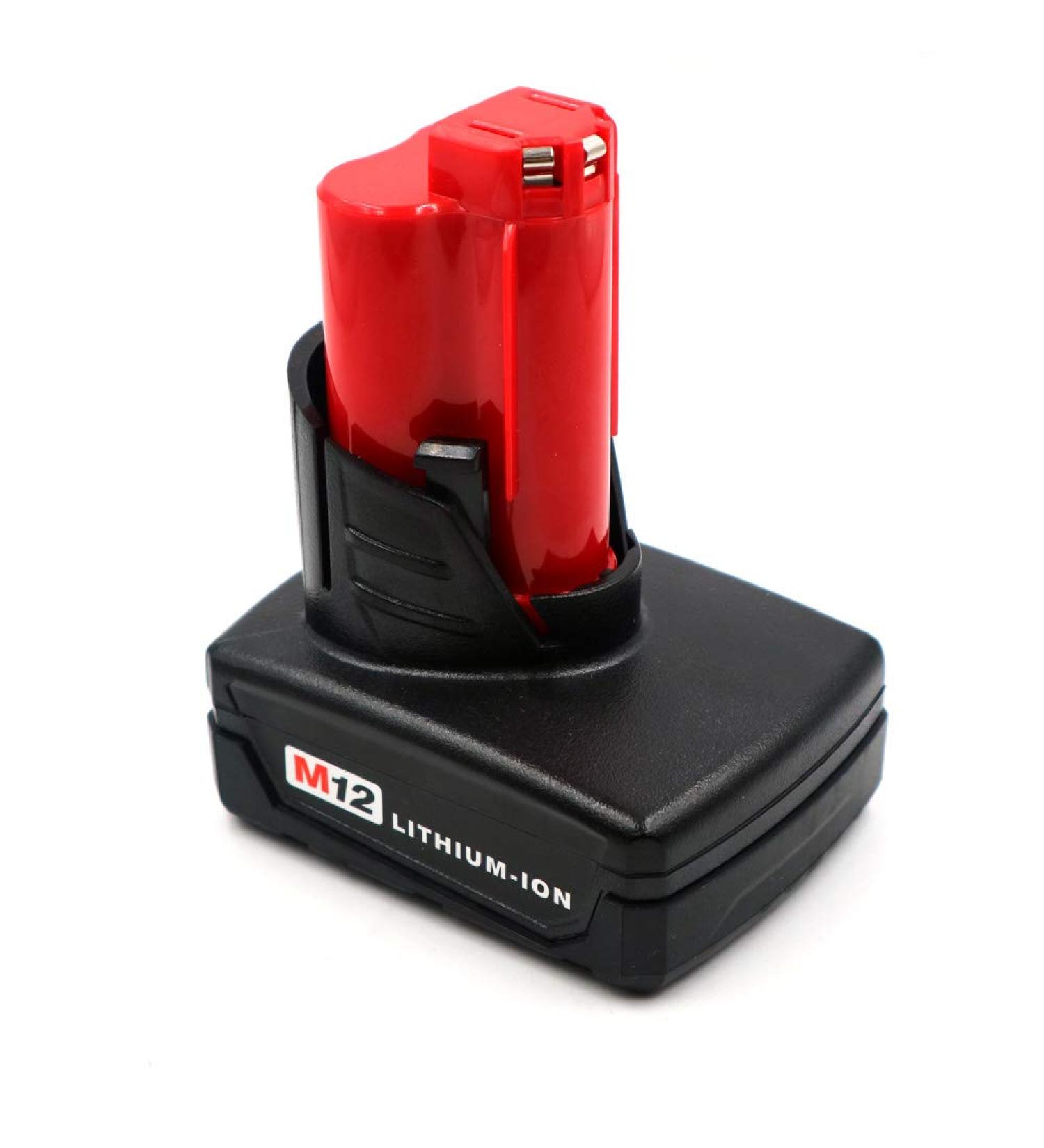 4000mAh MIL 12V Li-ion Battery for Milwaukee Tools - Compatible with M12 Models & Rechargeable 18650 Technology - Buy Online on SooperMarket.com