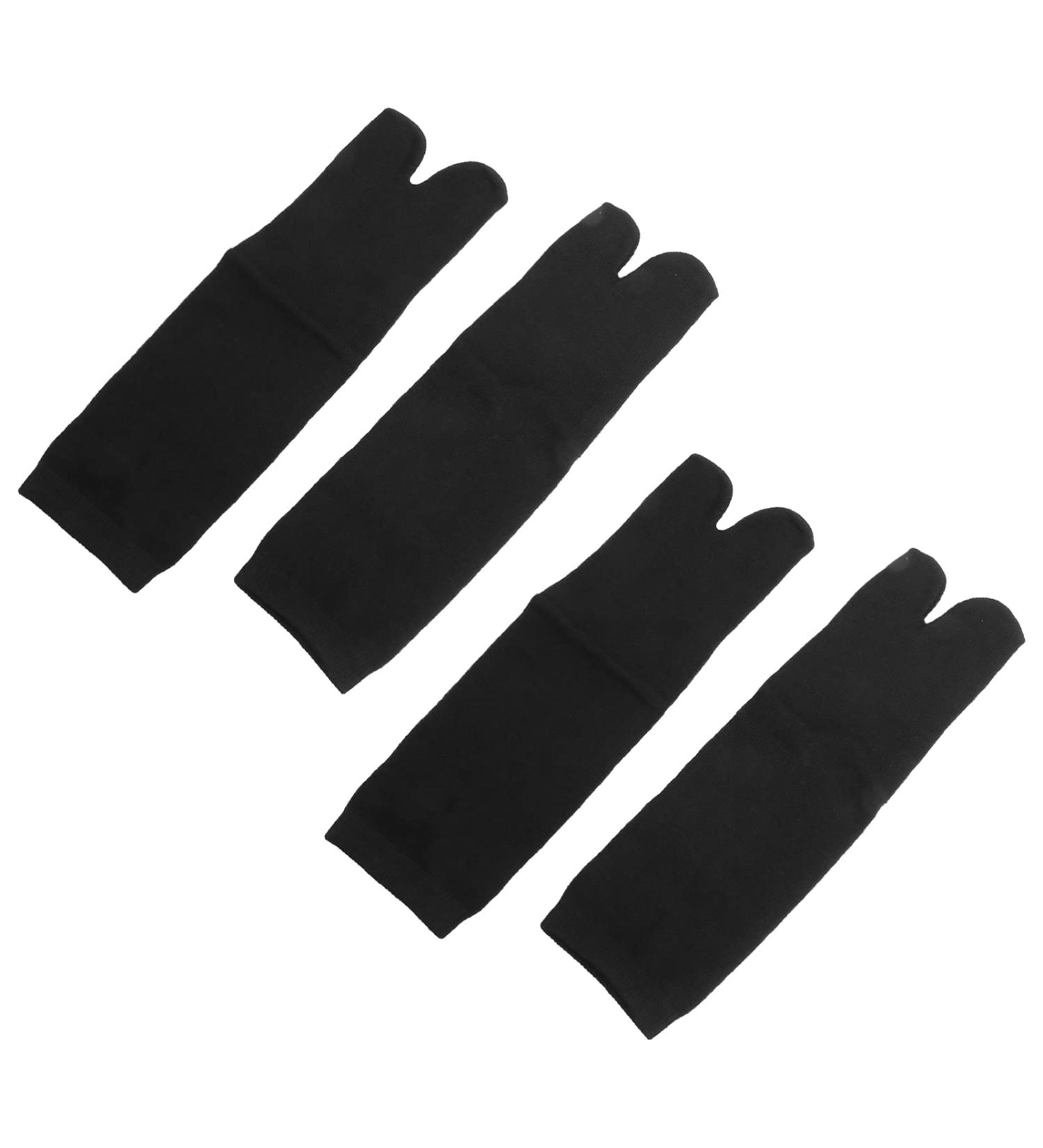 Holibanna Tabi Socks - 2 Pairs Black Cotton Toe Socks for Sandals | Casual Kimono Style | Free Shipping - Buy Online on SooperMarket.com