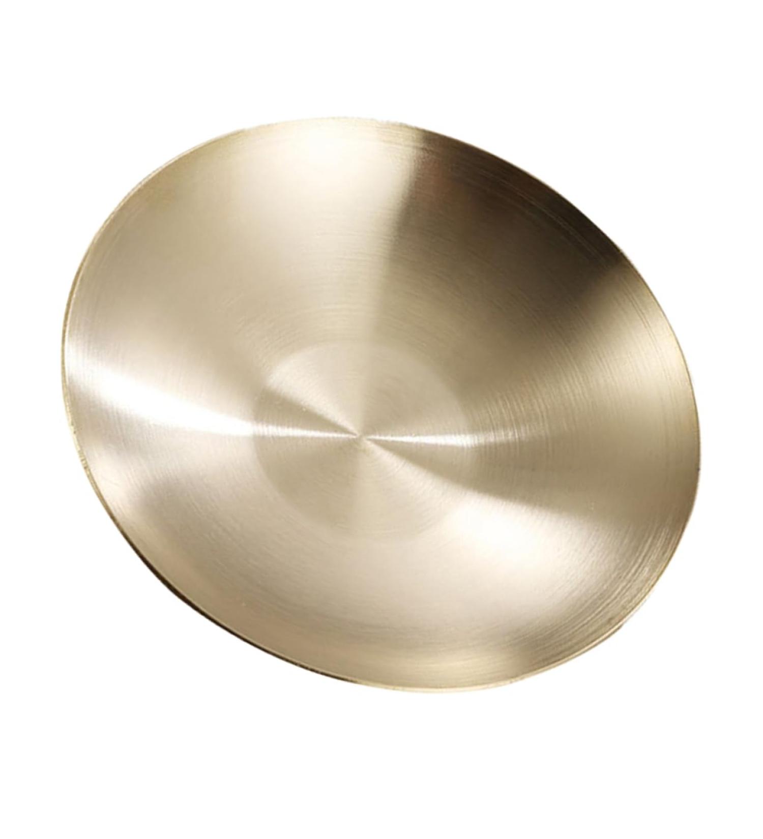 MAGICLULU Condiment Plate Cold Dish Bowl for Prep Dishes for Cooking Large Dinner Plates Tasting Dishes Sauce Serving Dishes Pinch Prep Bowls Sauce Plates Stainless Steel 304 Headset Camping 10X10X2CM Gold - Buy Online on SooperMarket.com