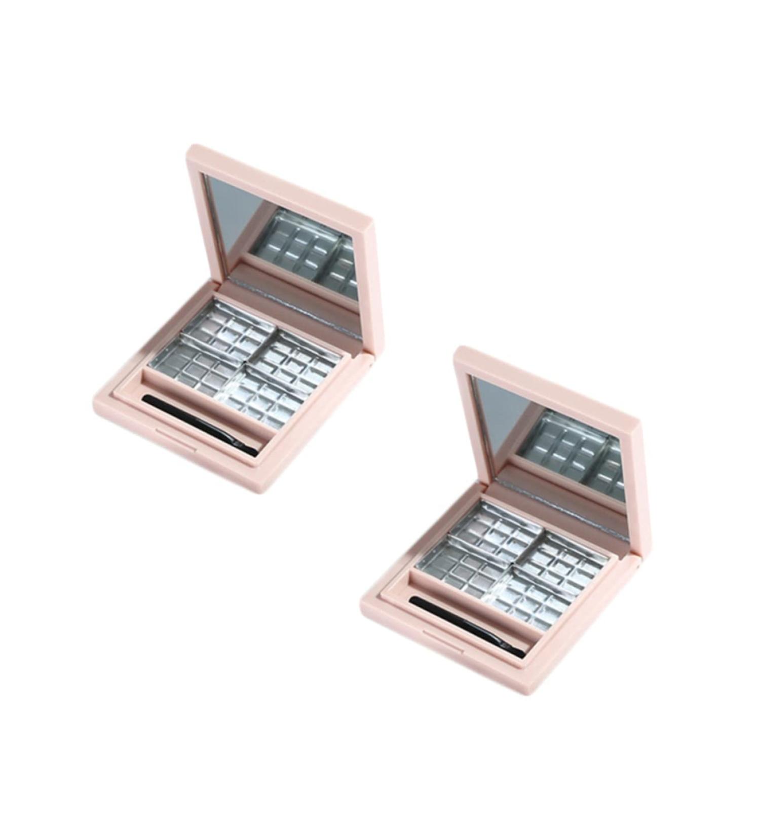 HAPINARY 2pcs Empty Eye Shadow Pallet Makeup Pallette Makeup Highlighter Empty Eyeshadow Dish - Buy Online on SooperMarket.com
