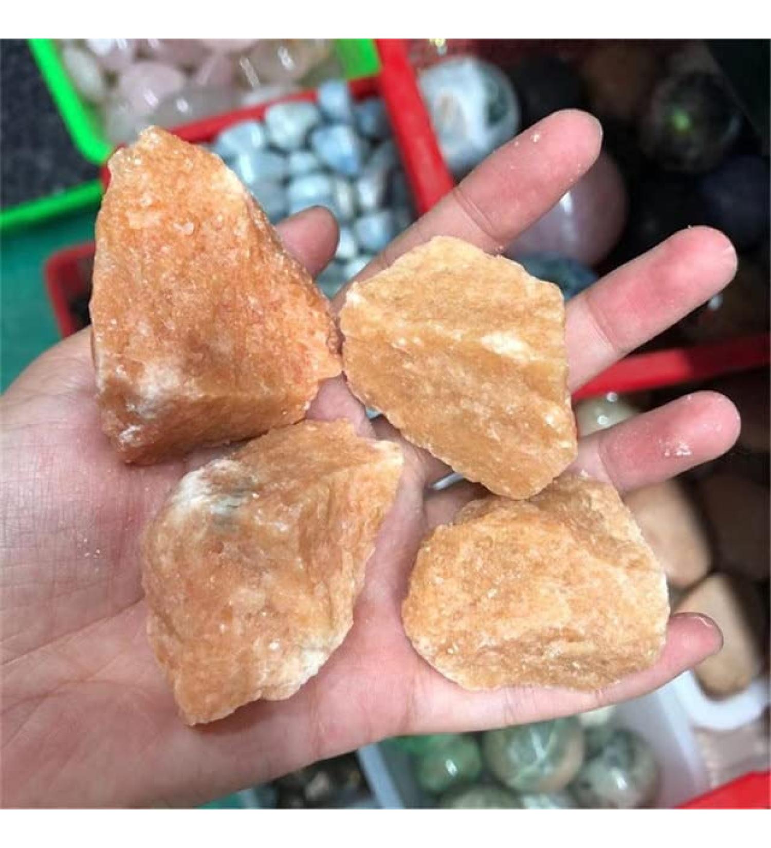 Crystals Stone Natural Rough Gemstone of Red Raw for Decoration - (Color: Red Size: 3-5cm) - Buy Online on SooperMarket.com