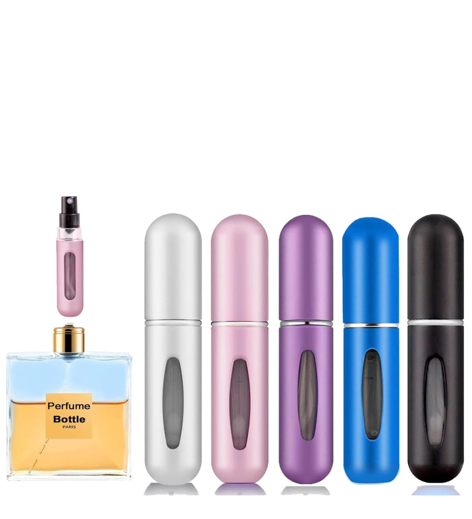 Rosiya Perfume Atomiser pack of 5pcs Perfume Travel Bottle 5ML Refillable Perfume Spray Bottle Easy to Refill Empty Atomiser Bottle for Purse Handbag Pocket and Luggage (Matte) Matte Pack of 5 - Buy Online on SooperMarket.com