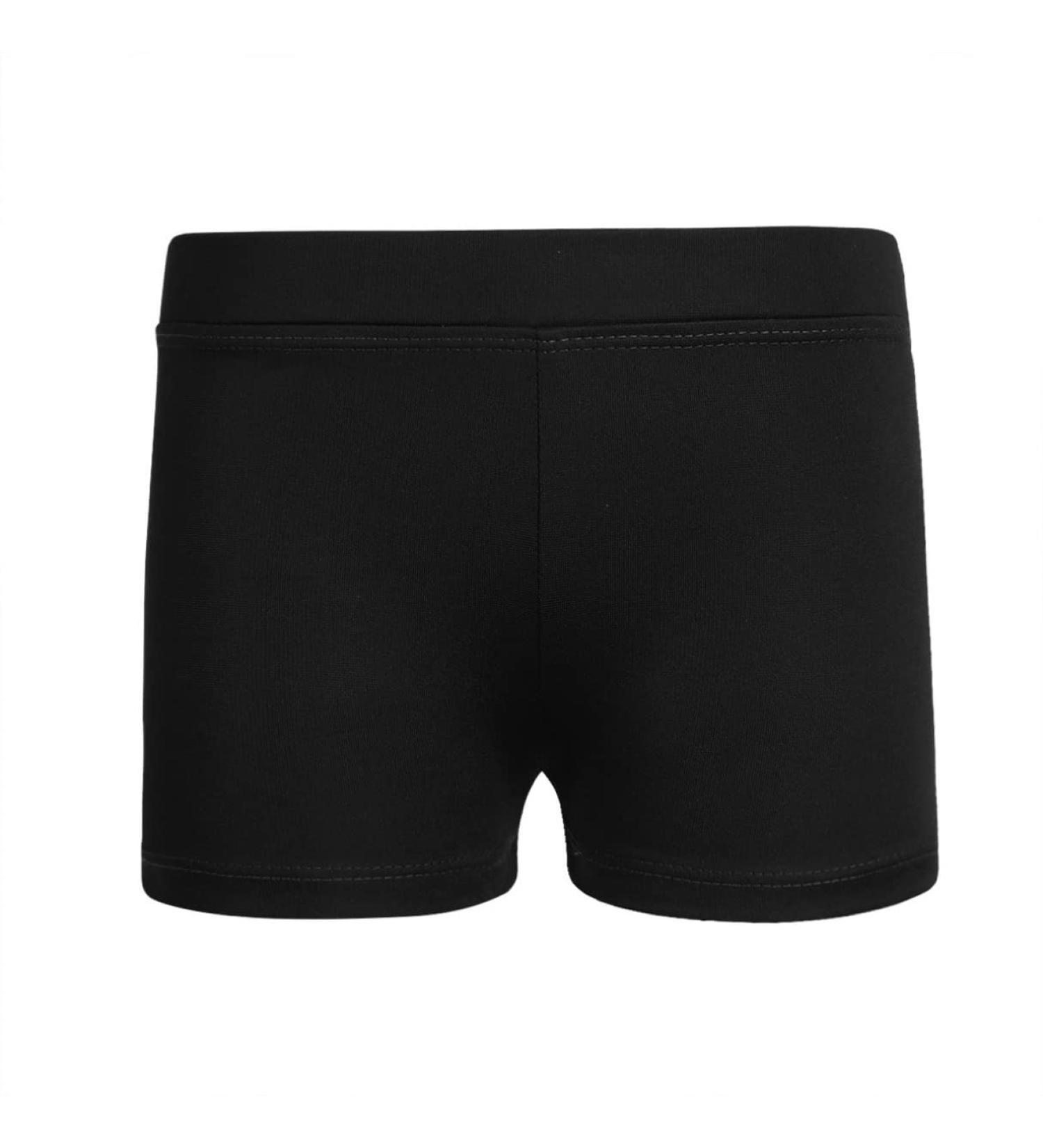 iiniim Girls Stretch Cotton Gymnastics Ballet Dance Shorts Black 12 - Active Workout Sports Yoga Cycling Running Shorts - Buy Online on SooperMarket.com