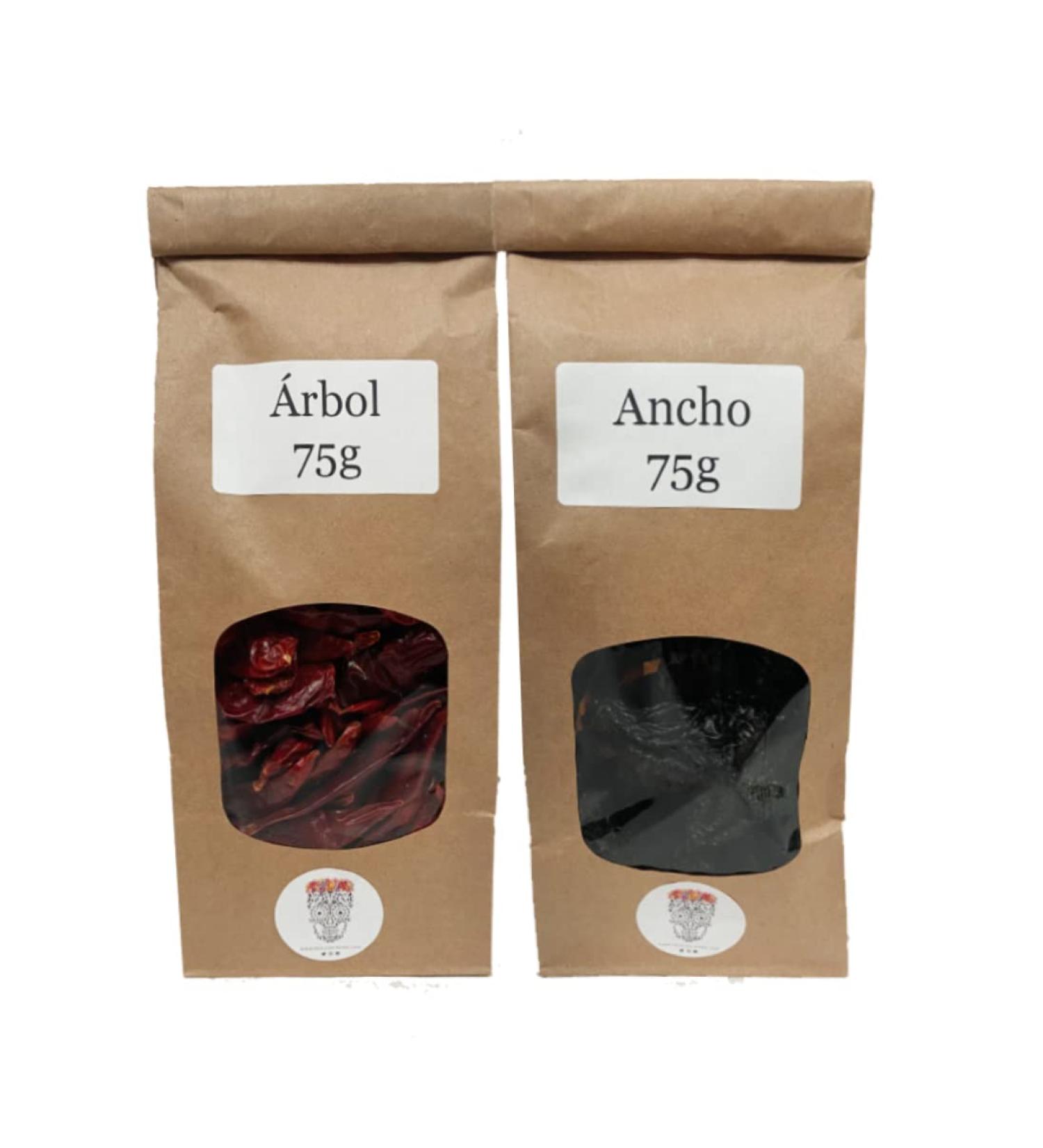 Mexican Dried Chillies (Ancho and Arbol)
