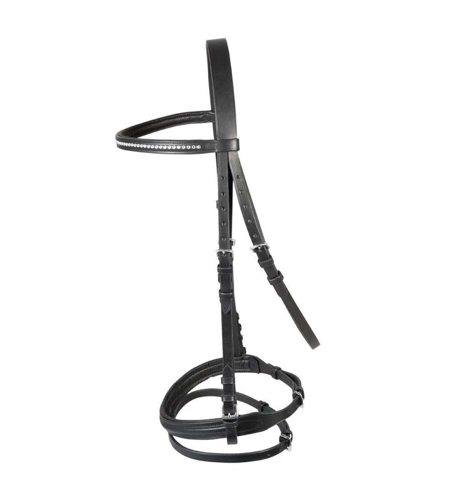 PFIFF bridle Staines black-white Pony Pony Black / White