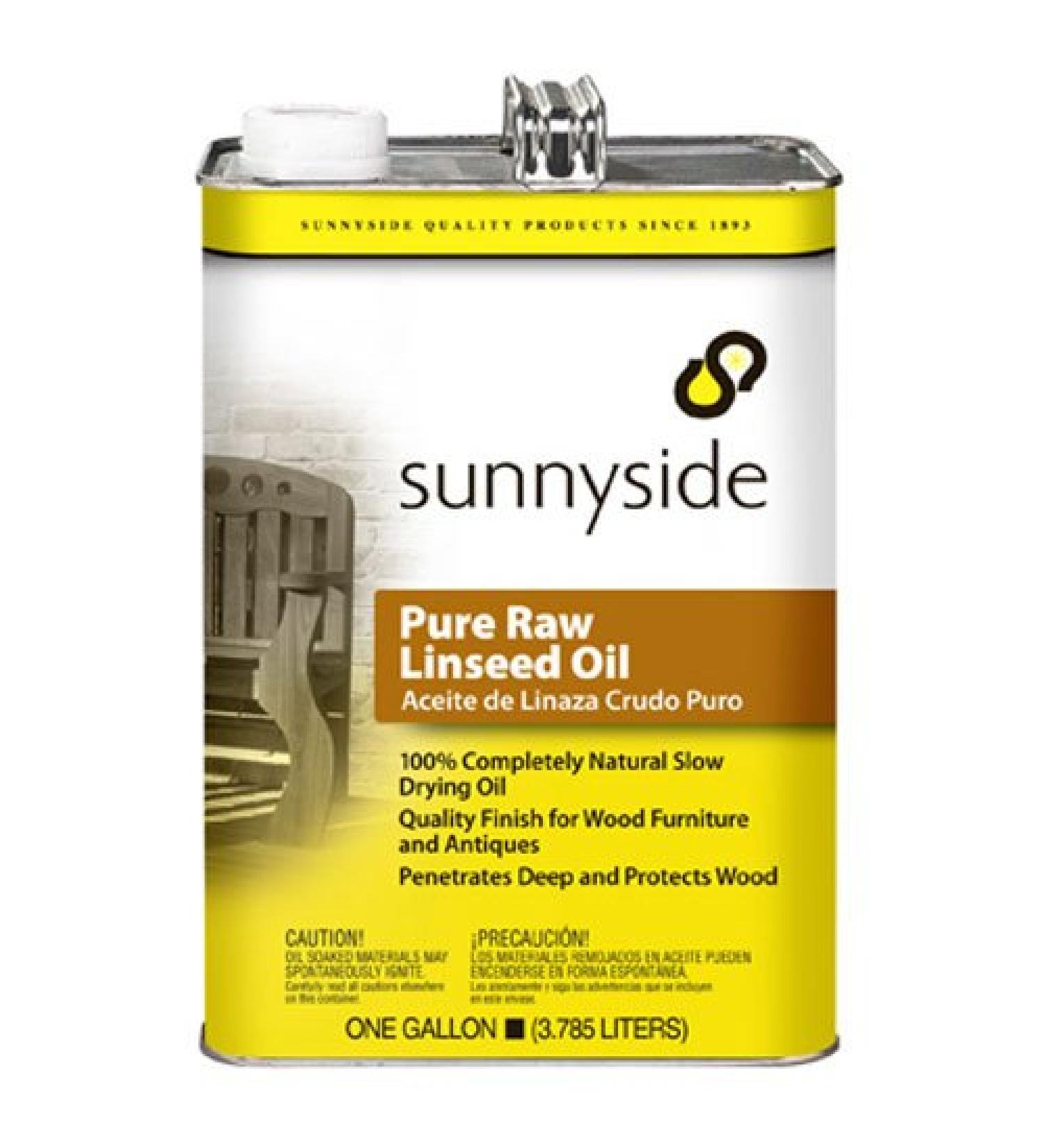 Sunnyside Corporation 873G1 Pure Raw Linseed Oil, Gallon Gallon Pure Raw Linseed Oil