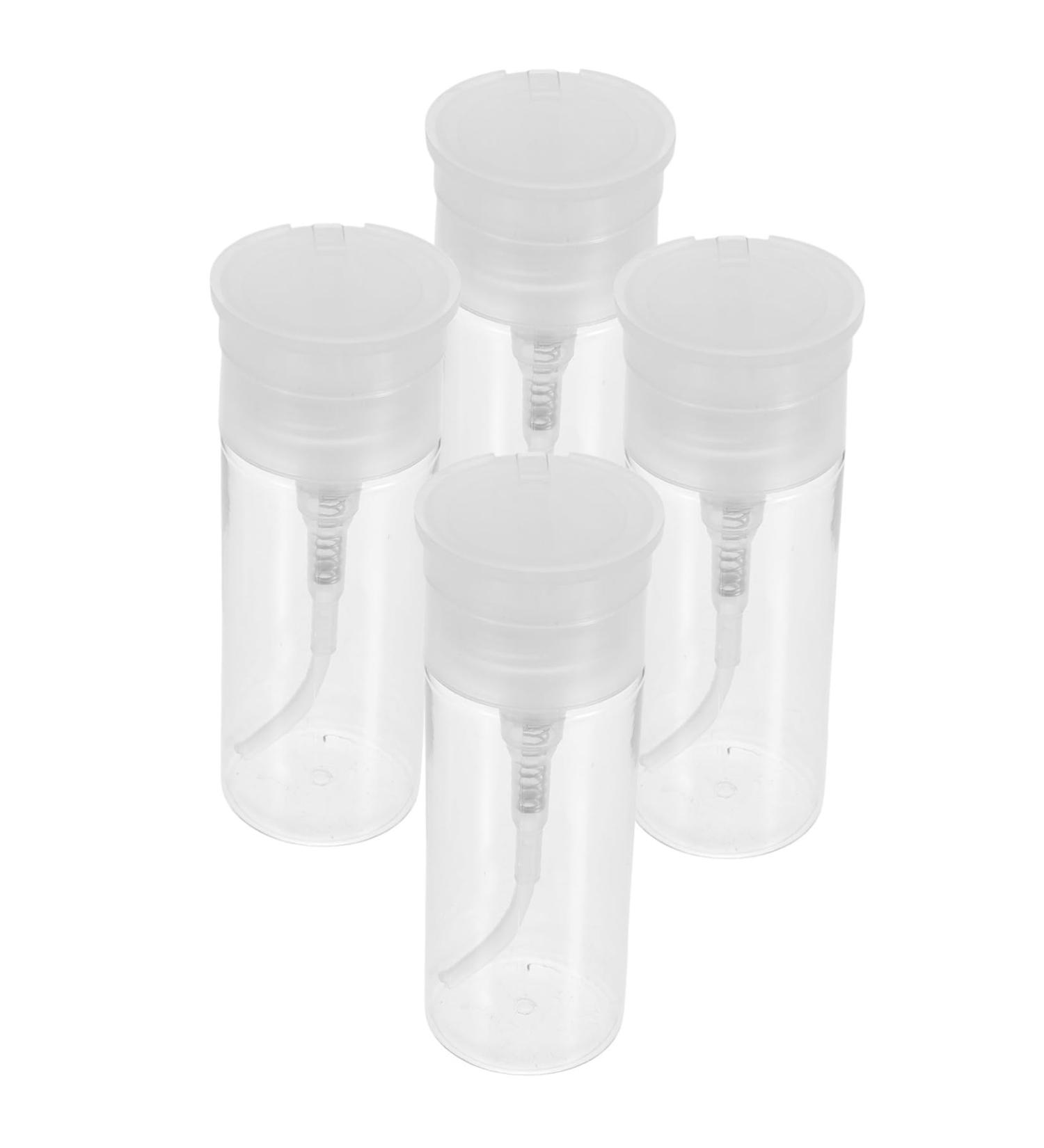 PLAFOPE 1 Set Nail Polish Remover Bottle Travel Empty Pump Bottle Empty Bottle Push down Pump Bottle Travel Bottle Liquid Press Pumping Makeup Remover Bottle White Pp - Buy Online on SooperMarket.com