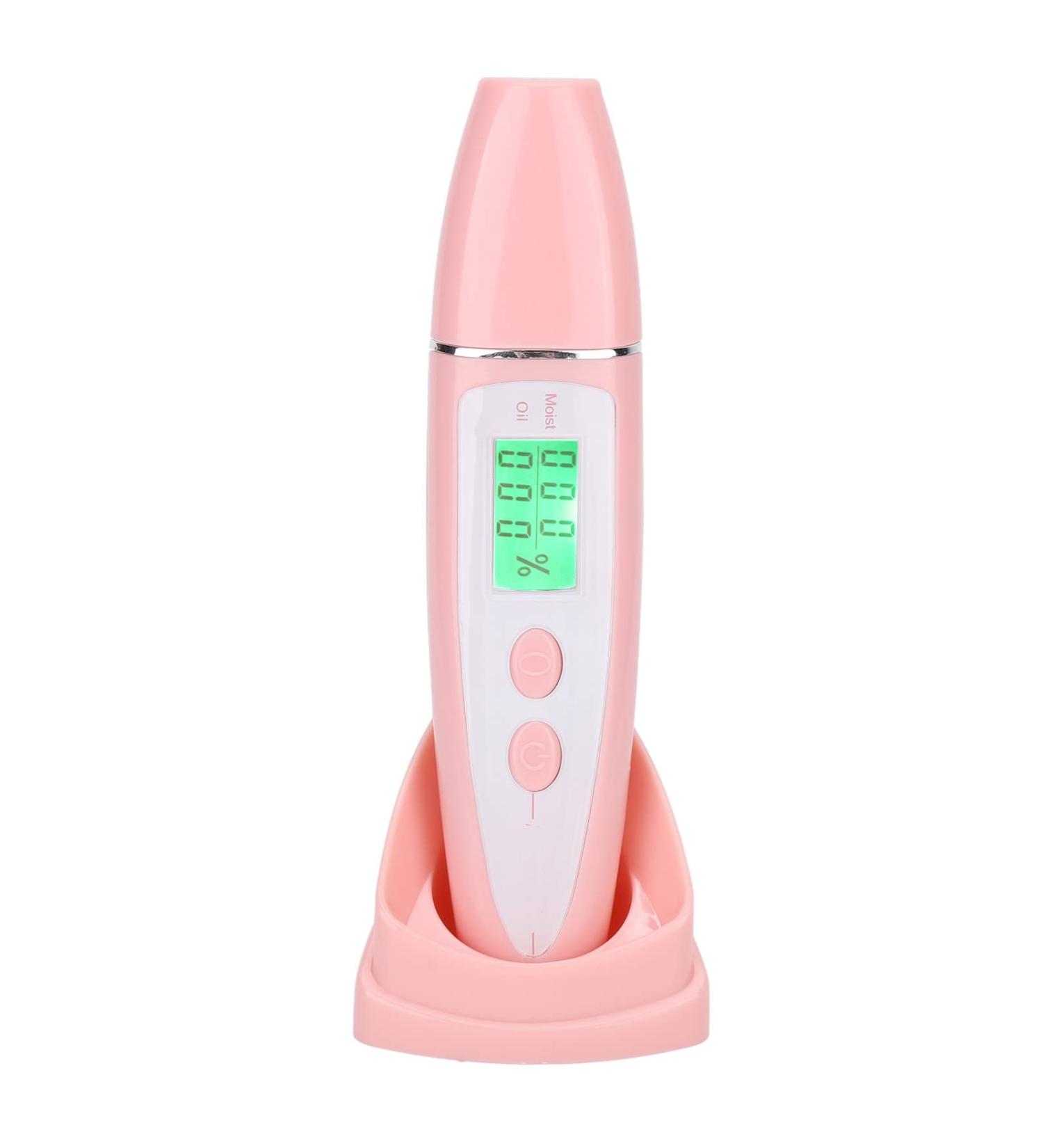 Skin Tester Facial Skin Moisture Oil Analysis Test Pen Digital Skin Detector Pen with LCD Display Skin Care Device for Home (Pink) - Buy Online on SooperMarket.com
