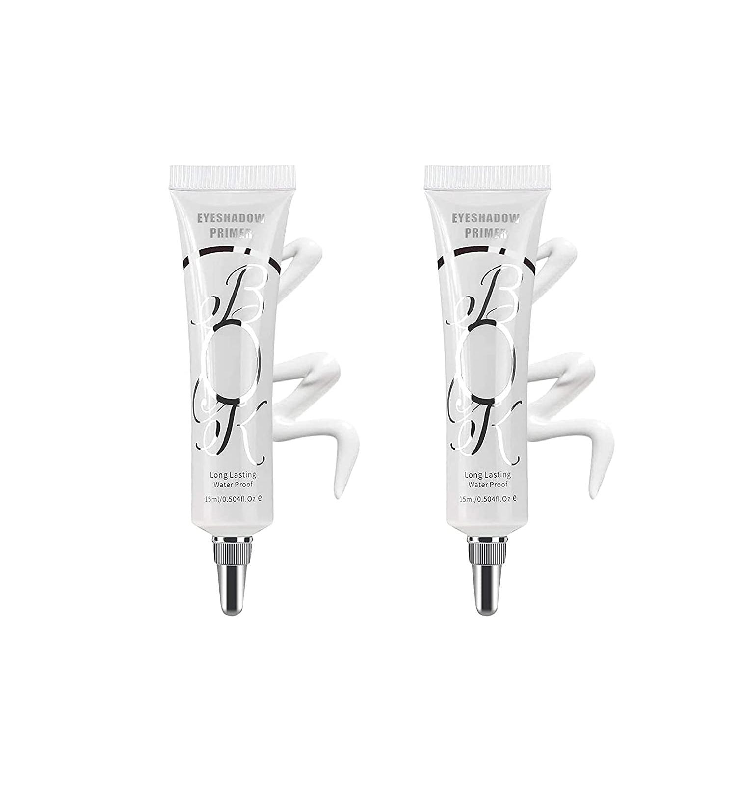 LOKFAR 2 Pack Matte Eyeshadow Primer for Oily Lids - White Eyeshadow Base for Long Lasting & Crease-free Eye Makeup - Waterproof & Smudge-proof Formula - Set A (0# White) - Buy Online on SooperMarket.com