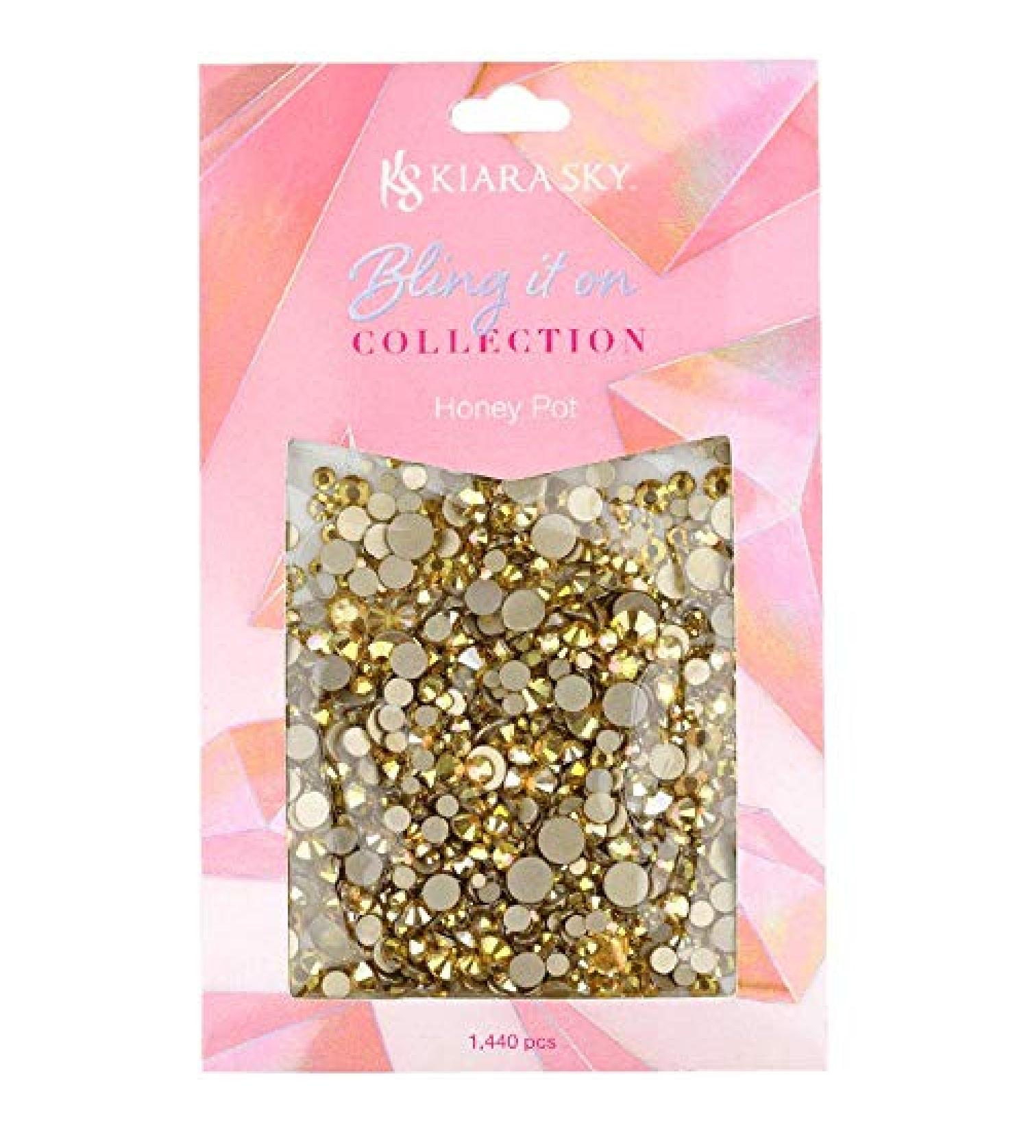 Kiara Sky Bling It On Nail Rhinestones - Honey Pot - KSR07
