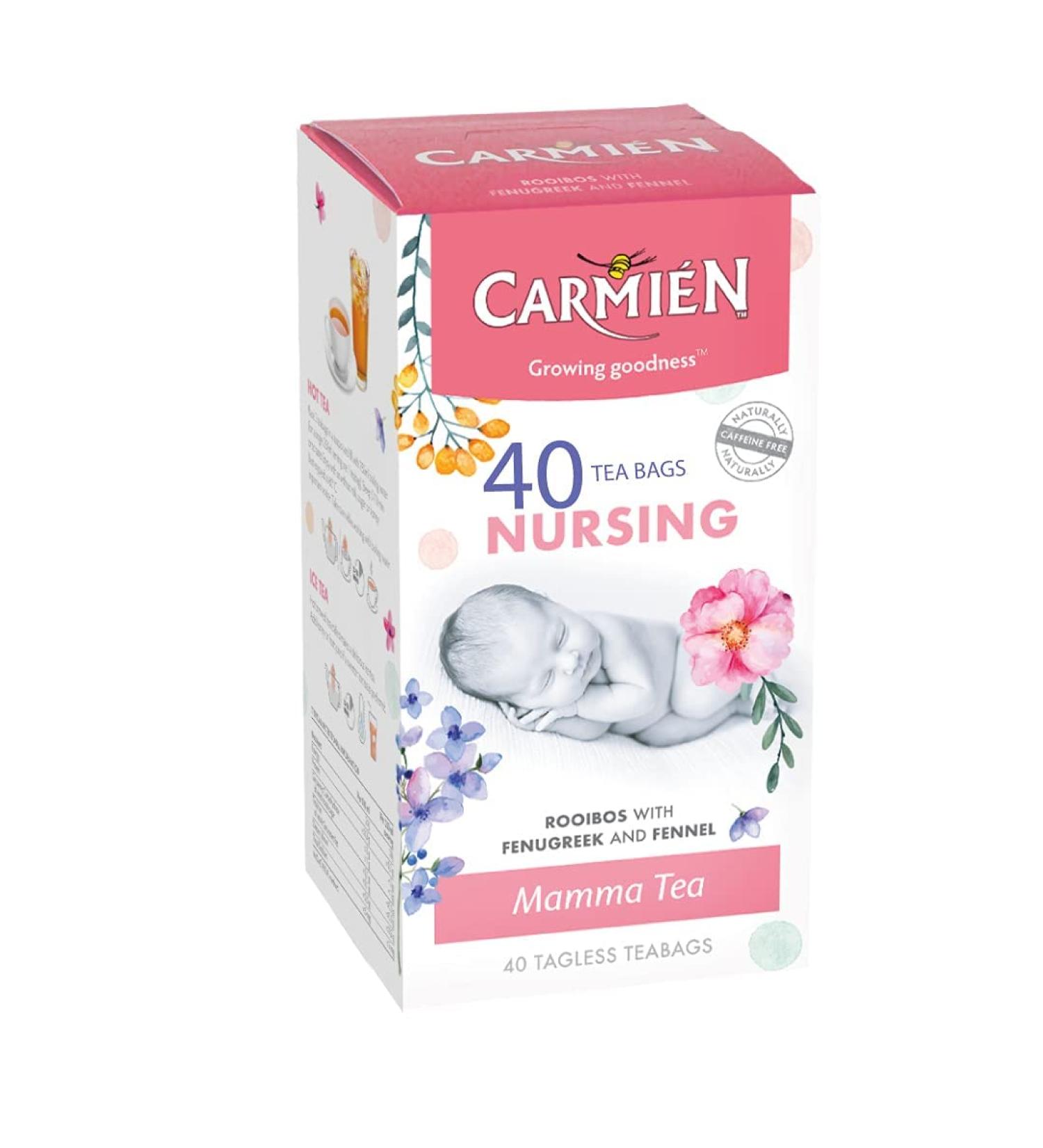 Breastfeeding Tea for Nursing & Lactation Supports Milk Supply Naturally Caffeine Free & High In Antioxidants 40 Fenugreek Red Bush & Fennel Biodegradable Teabags - Buy Online on SooperMarket.com