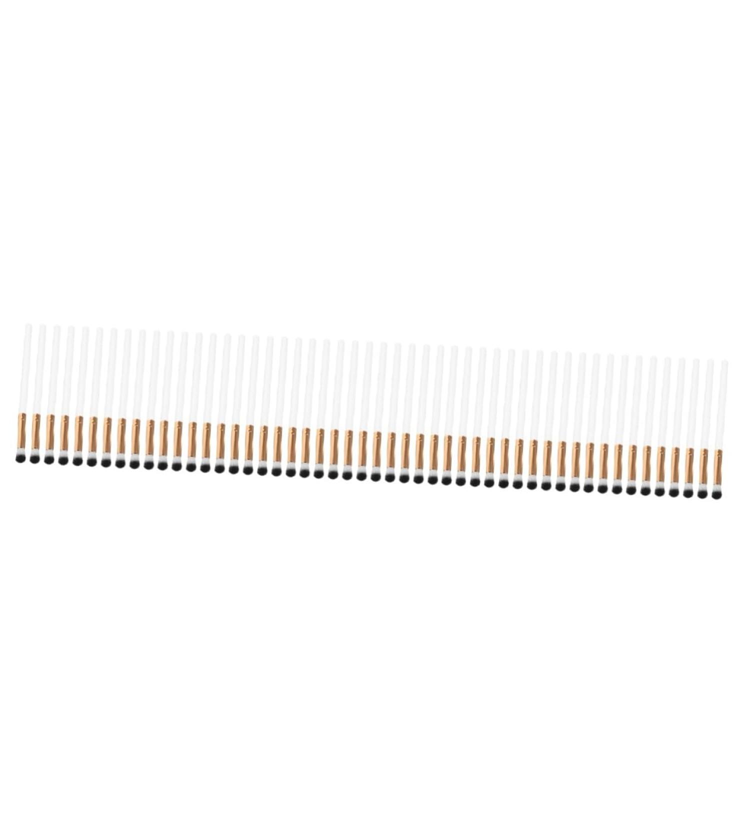 Baluue 50 Pcs Makeup Brush Eyeshadow Brush for Women Contouring Brush Eye Makeup Kit Wooden Handle White 17.50X1.00X1.00CMx5pcs Whitex5pcs - Buy Online on SooperMarket.com