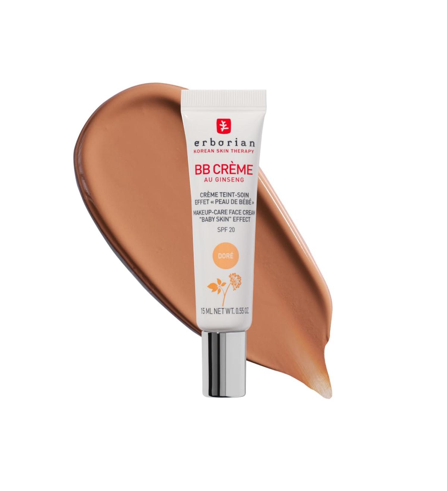 Erborian - BB Cream With Ginseng - Complexion Cream - "Baby Skin" Effect - Korean Cosmetic Treatment 5 -In -1 For SPF 20 - Gold - 15 ml 15 ml (Pack of 1) Golden - Buy Online on SooperMarket.com