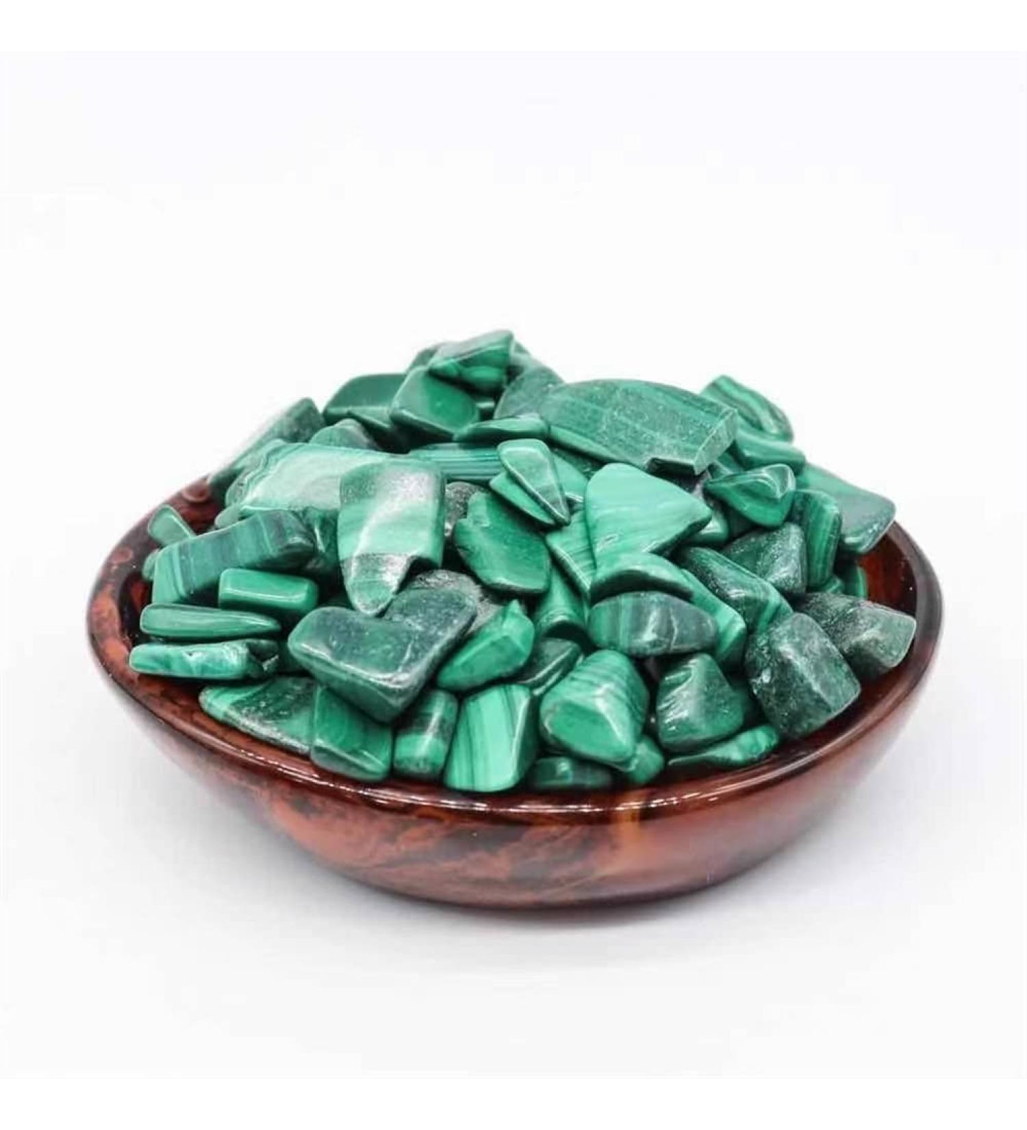 Natural Crystals and Stones 90-100g Natural Feng Shui Crystal Stone Malachite Tumbles Stone Gravel 10mm-15mm for Decorations for Decoration kaixun - Buy Online on SooperMarket.com