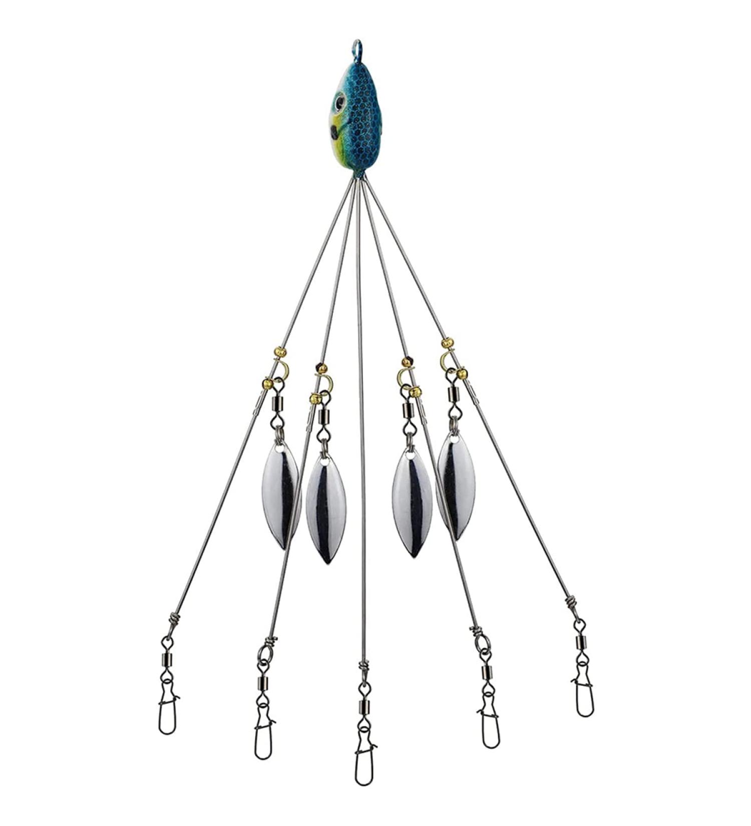Giyofom Umbrella Rigs for Bass & Stripers Fishing | Freshwater Swimbait Bait Rig Set - Blue  - Buy Online on SooperMarket.com
