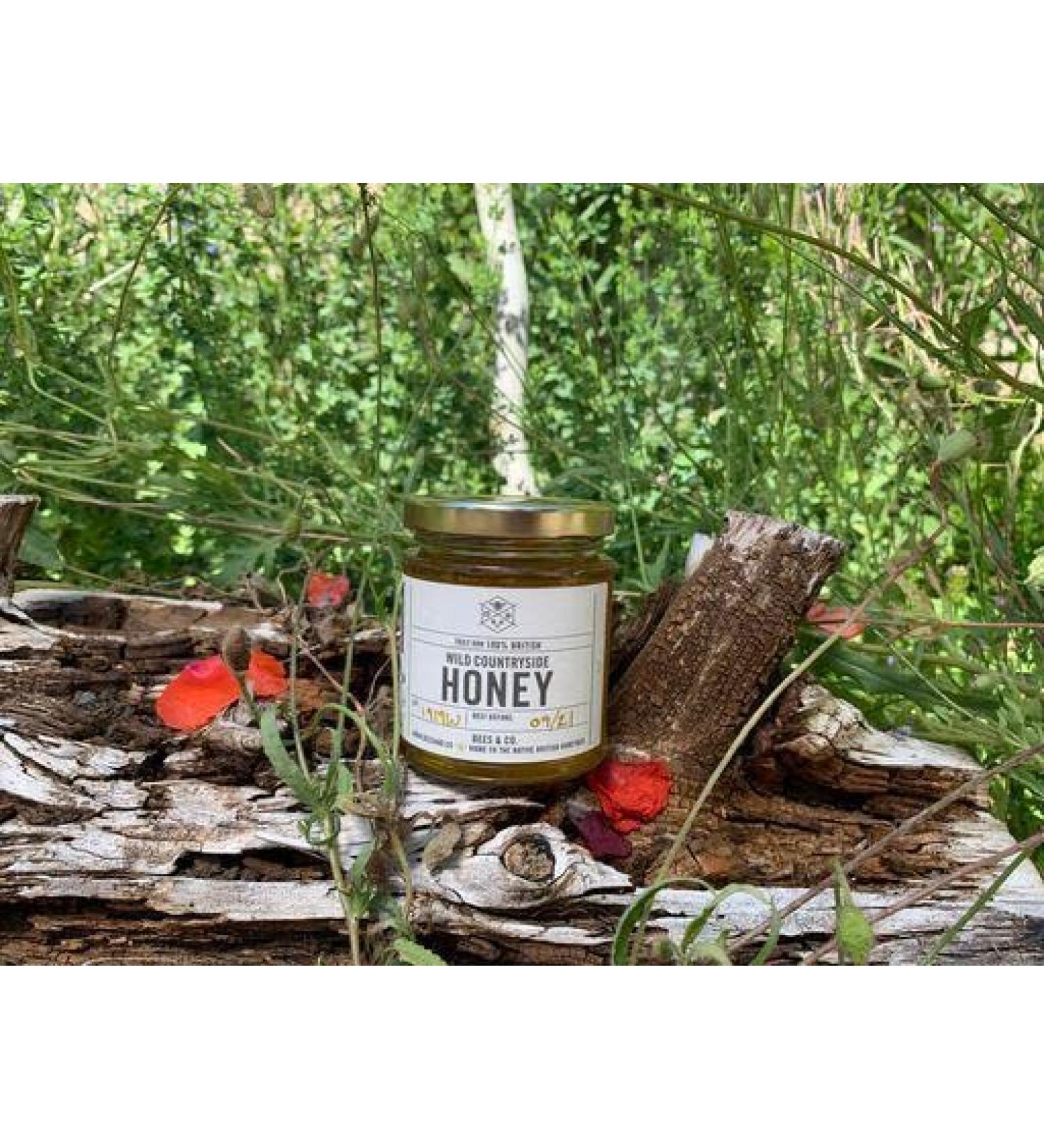British Wild Countryside - Great Taste Award Winning - Pure and Natural British Honey/UK Honey (227g Glass jar) - Buy Online on SooperMarket.com