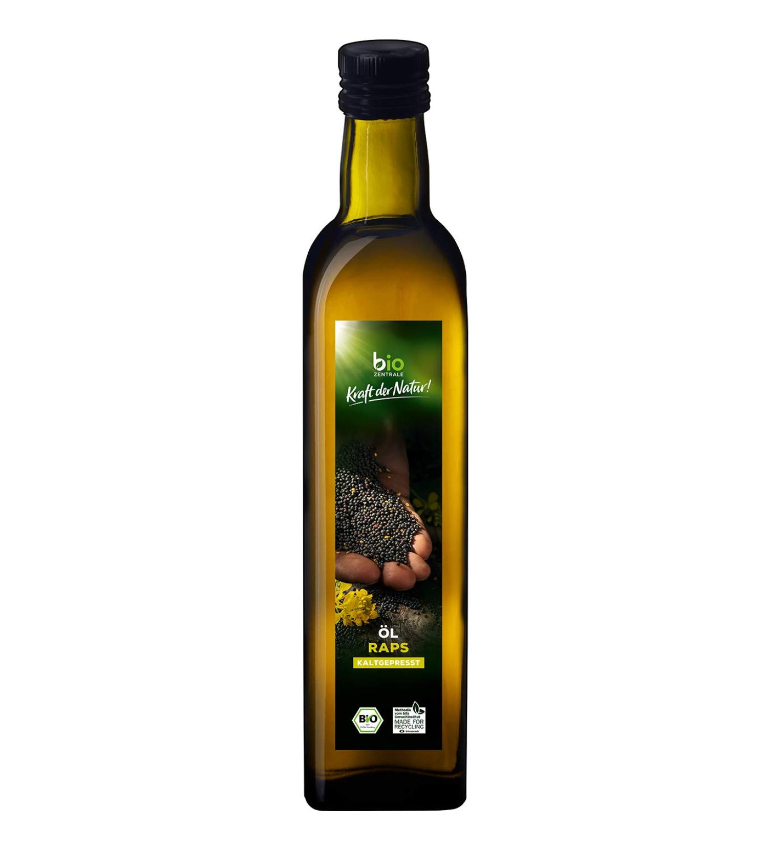 biozentrale rapeseed oil cold pressed 6 x 500 ml rapeseed oil 6 x 500ml