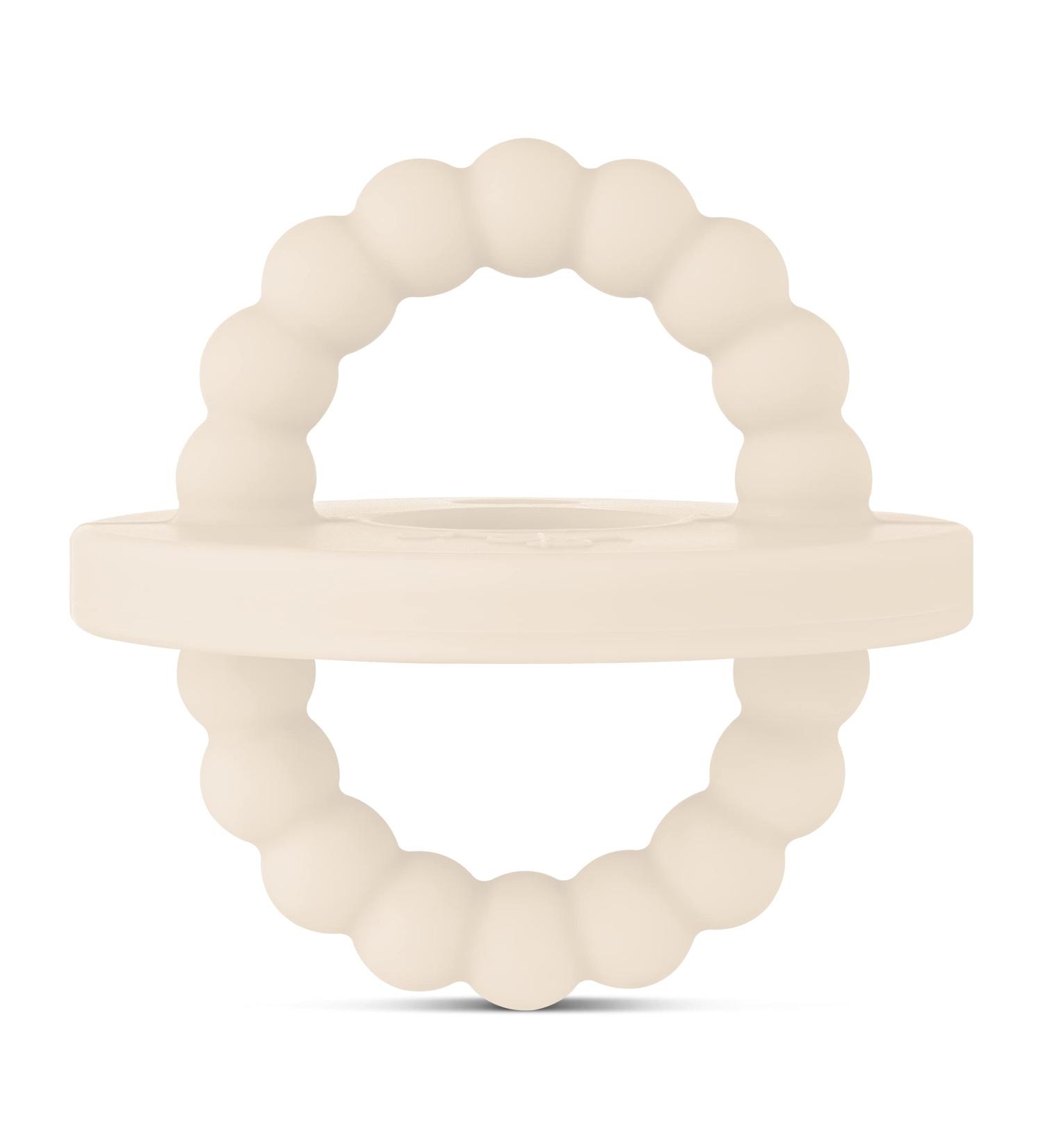 Ryan and Rose Cutie Bit Teether - Ivory | Top-Quality Teething Relief - Buy Online on SooperMarket.com
