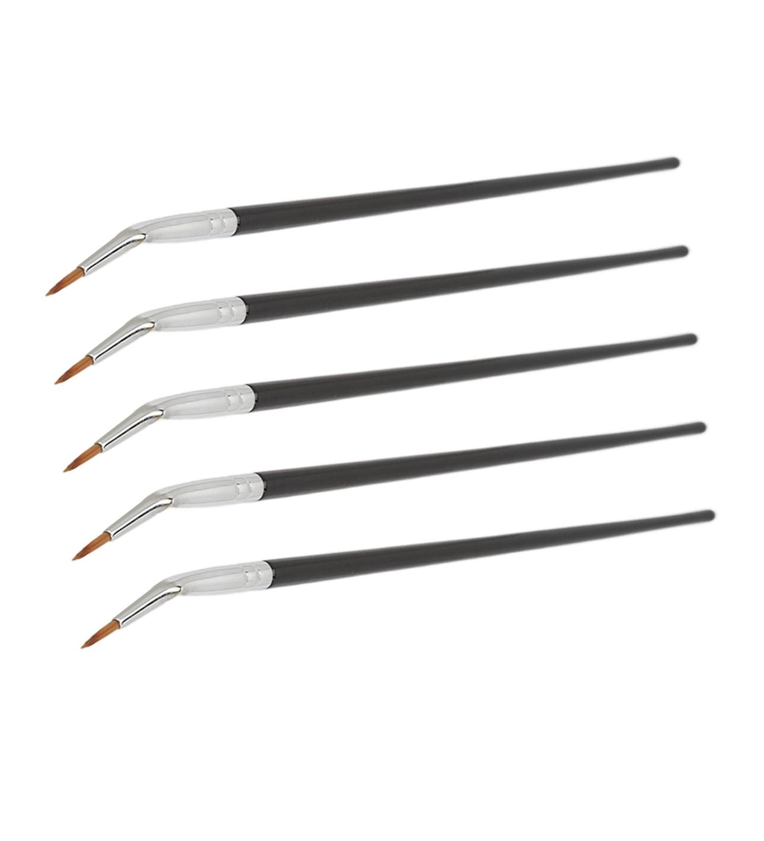 Bent Liner Makeup Brush Brush for Gel or Powder Application Vegan Cruelty Soft Fiber Hair with Wet and Dry Dual Use - Buy Online on SooperMarket.com