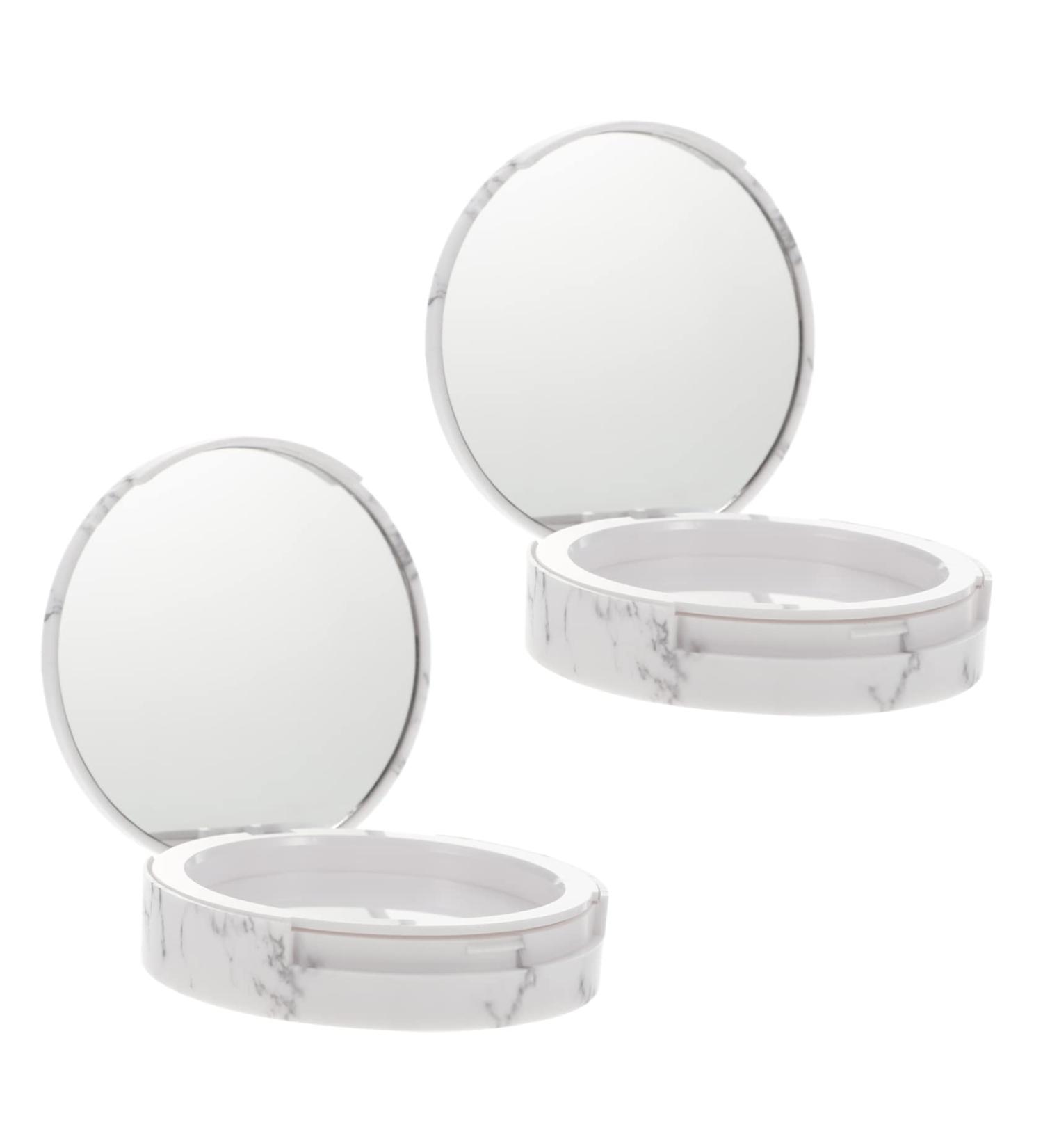 PLAFOPE 2pcs Storage Box Powder Compact Case Empty Cosmetic Pressed Refillllable Powder Case - Buy Online on SooperMarket.com