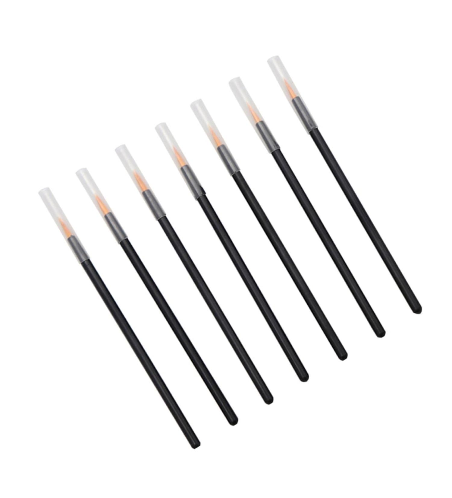 Baluue 100pcs Eye Makeup Tools Eyebrow Liner Brush Eyeliner Lip Liner Marker Lip Makeup Brushes Orange - Buy Online on SooperMarket.com